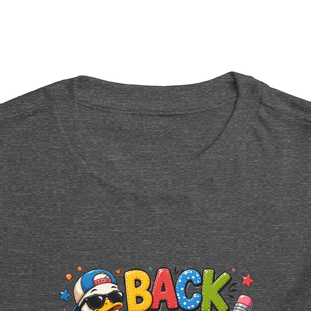 Back to School Toddler Tee — Cute Penguin School Bus Design