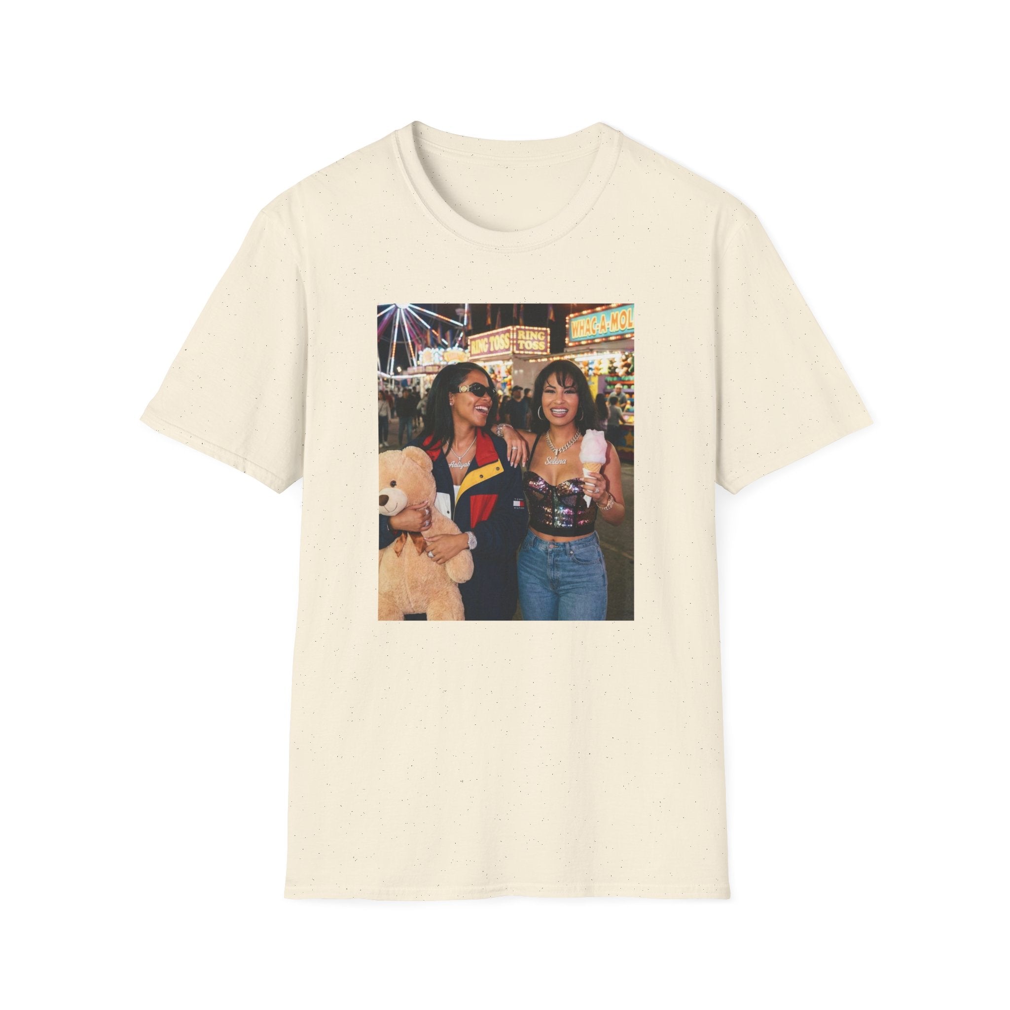 Photo Carnival T‑Shirt — Retro Fair Friends Tee (Cotton Graphic)