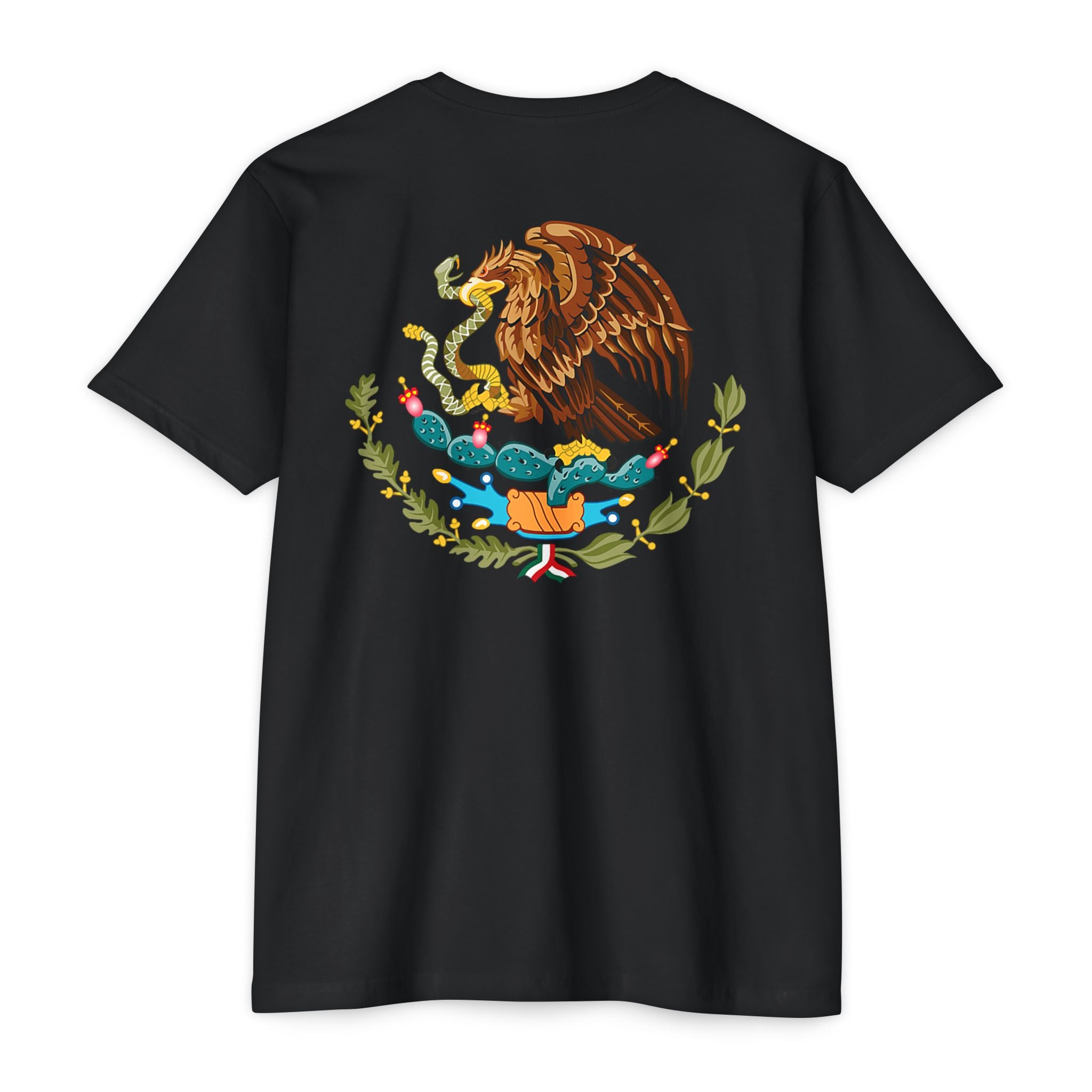 Mexico Flag T-Shirt — Mexican Eagle Emblem Tee
