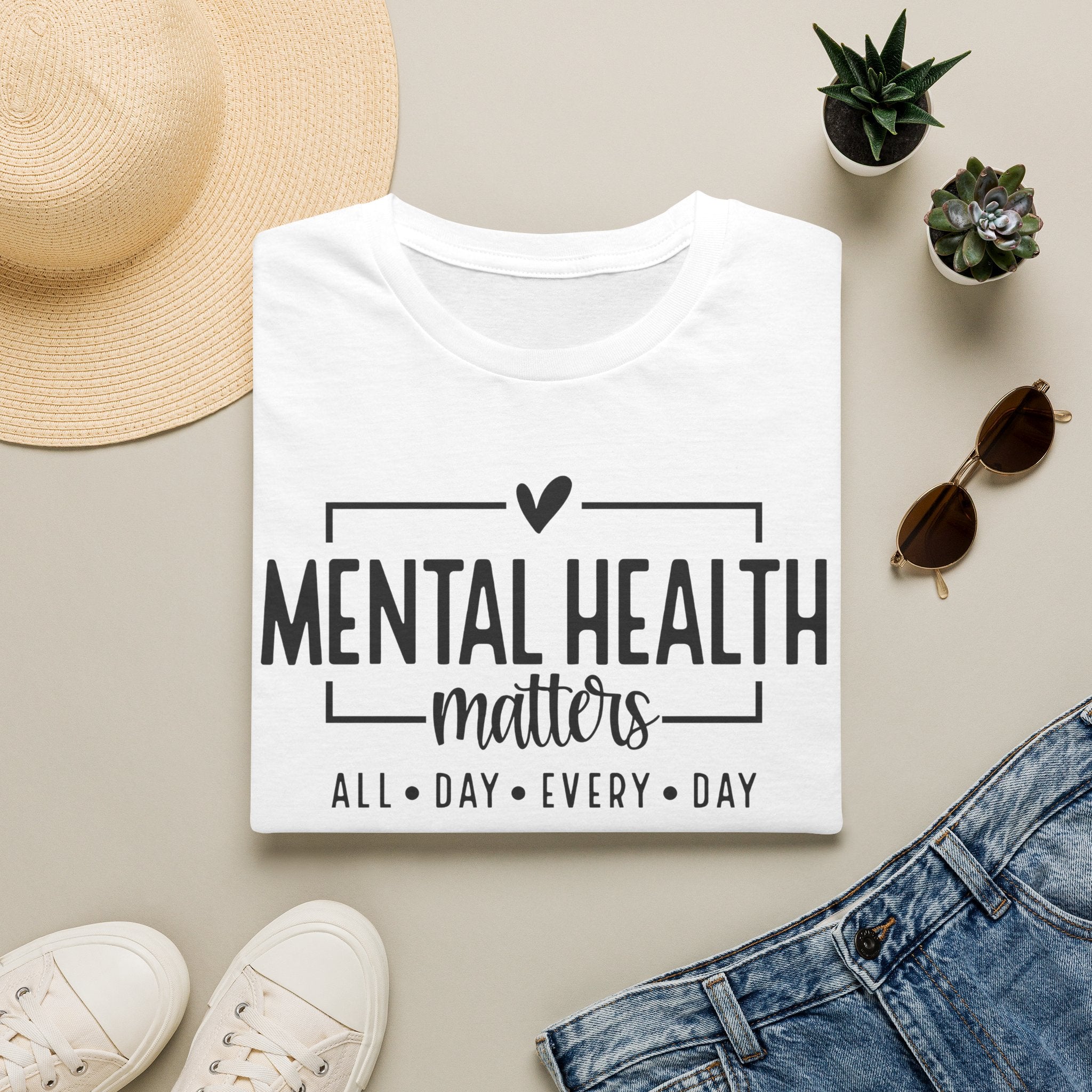 Mental Health Matters T‑Shirt — All Day Every Day Awareness Tee