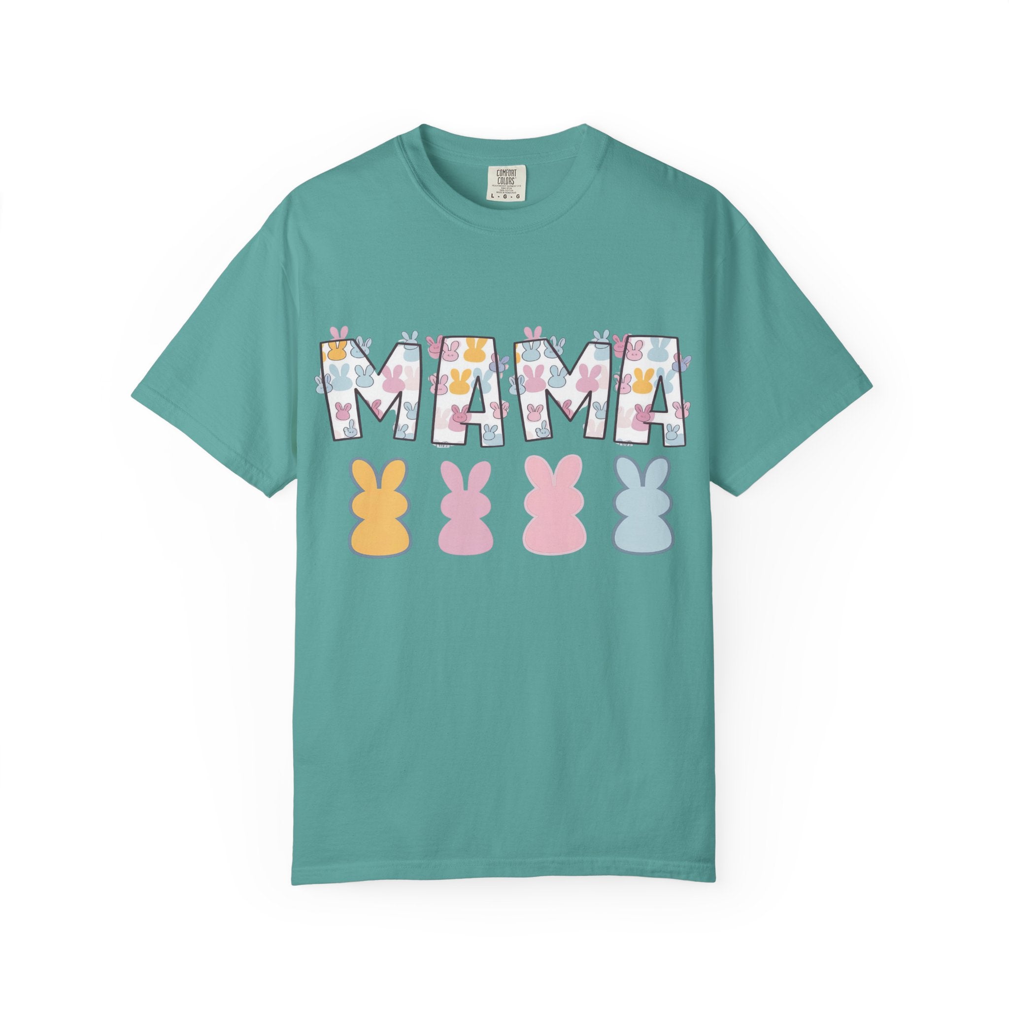 Mama Floral Peep Tee — Easter Bunny Pastel Mother's Day T-Shirt