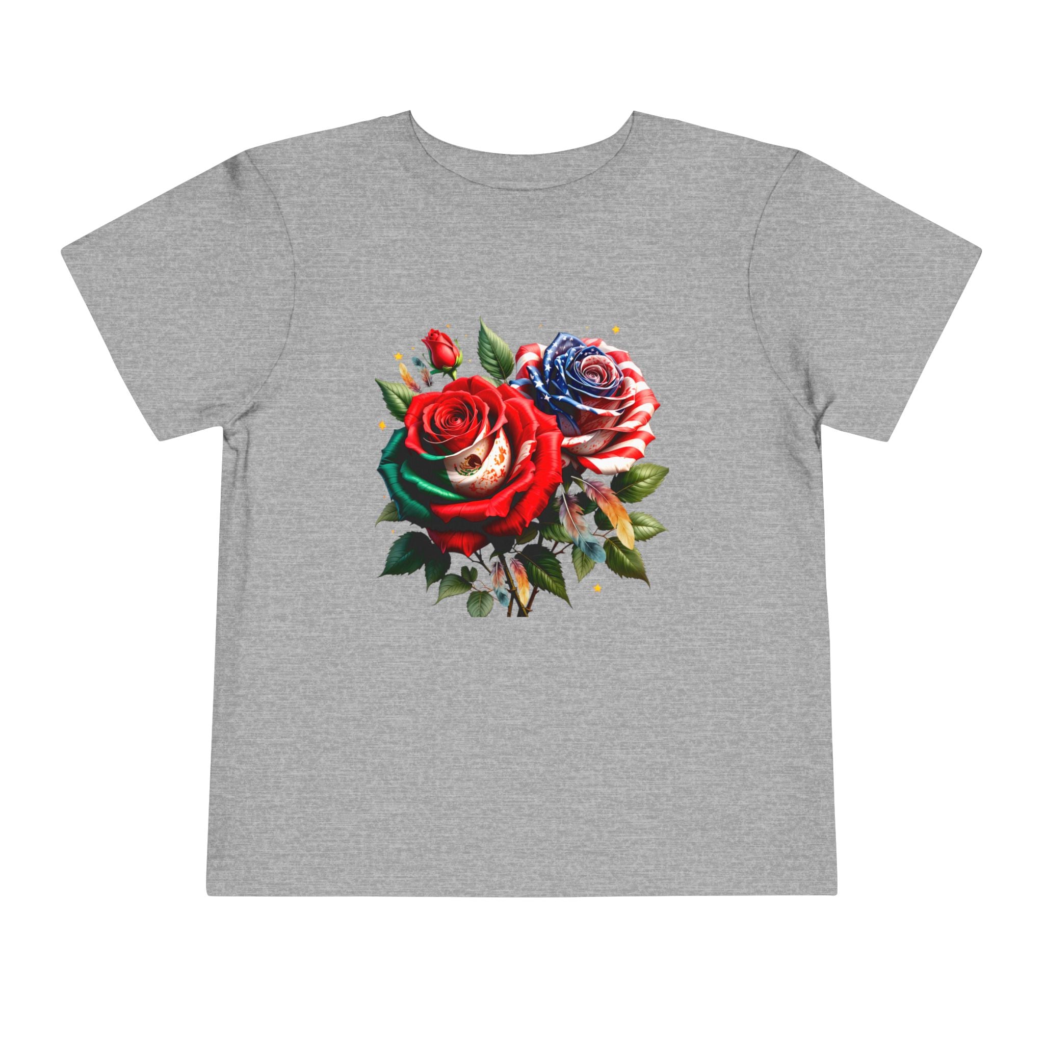 Toddler Tee — Vintage Watercolor Roses Floral Shirt for Kids