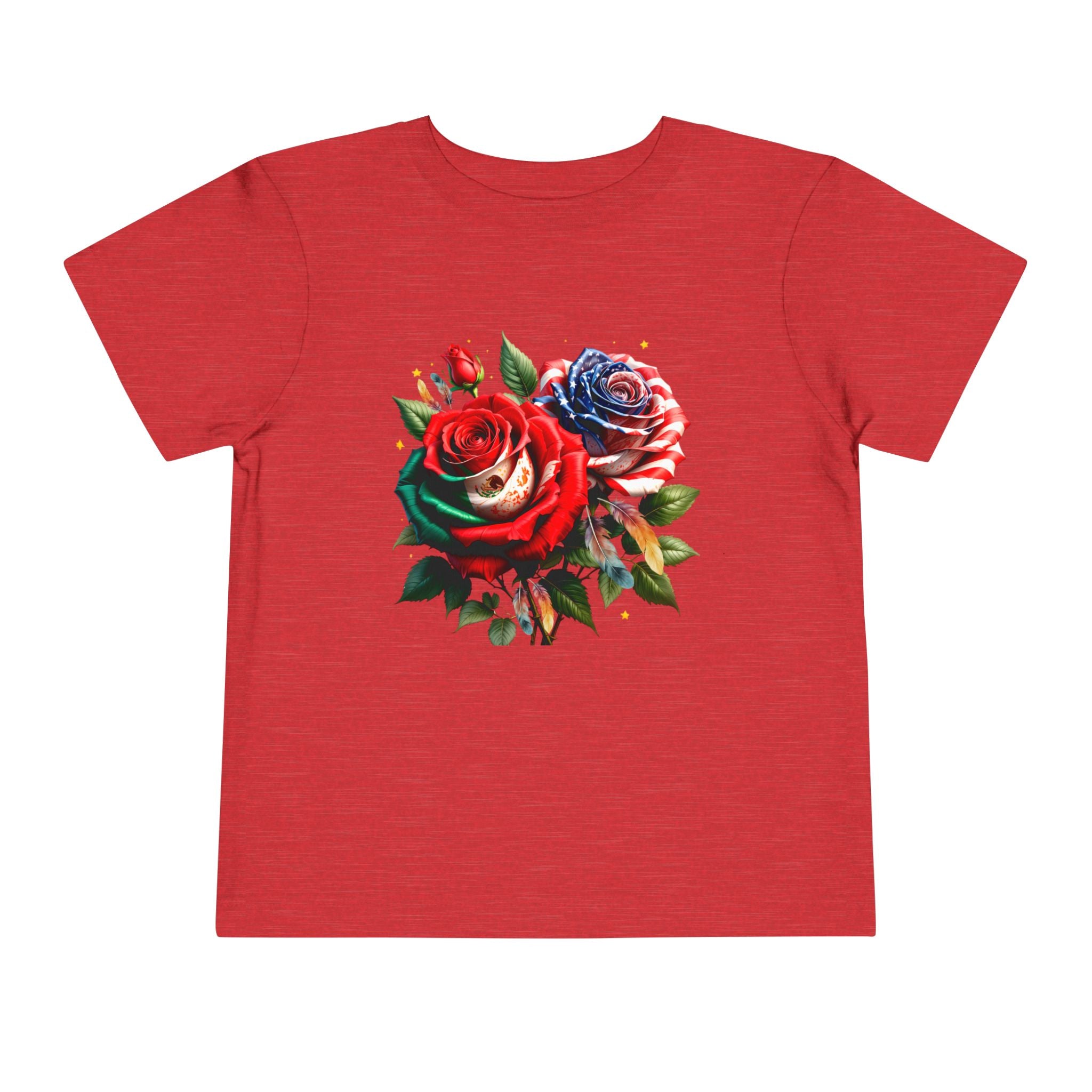 Toddler Tee — Vintage Watercolor Roses Floral Shirt for Kids