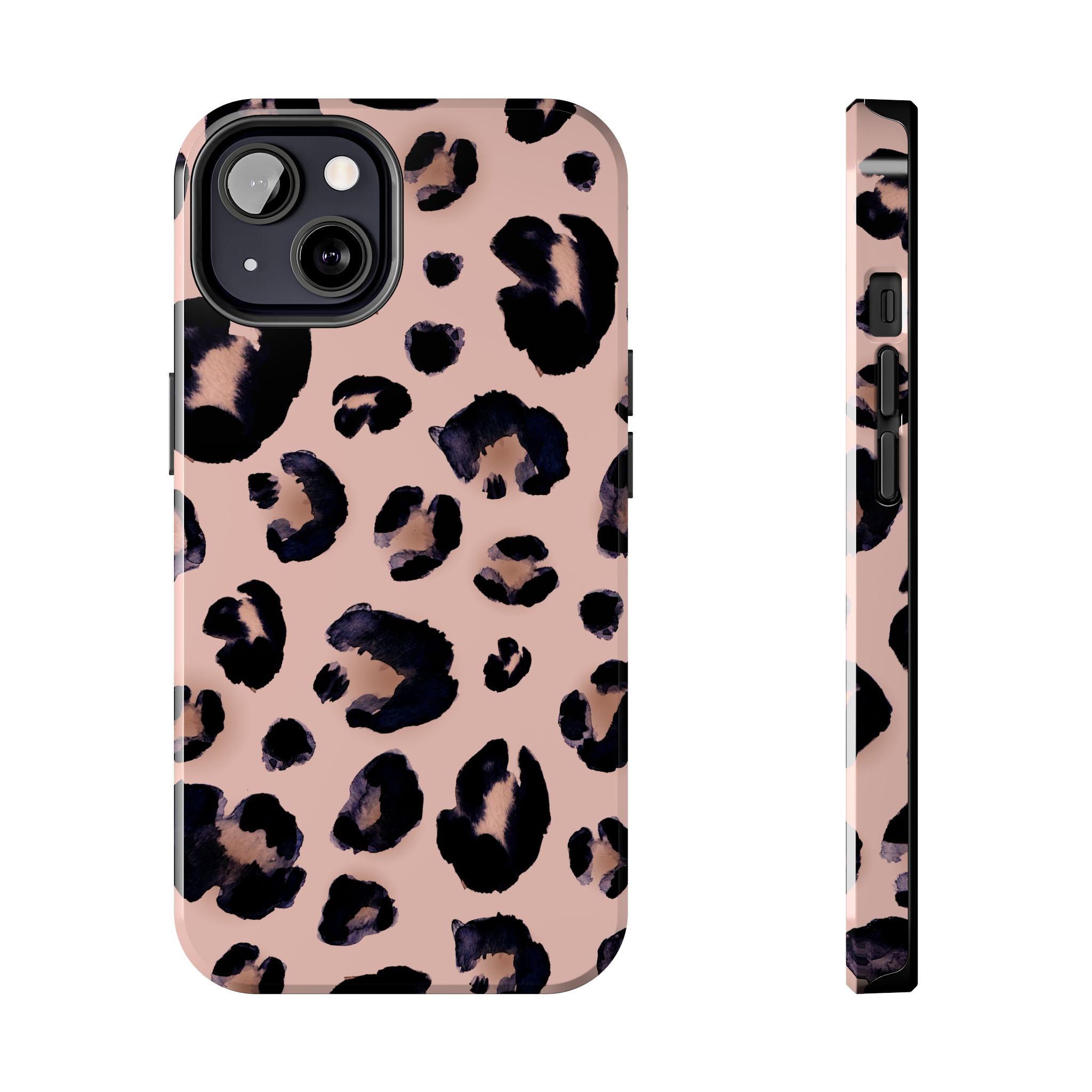 Leopard Print Tough Phone Case — Pink Animal Print Protective Cover