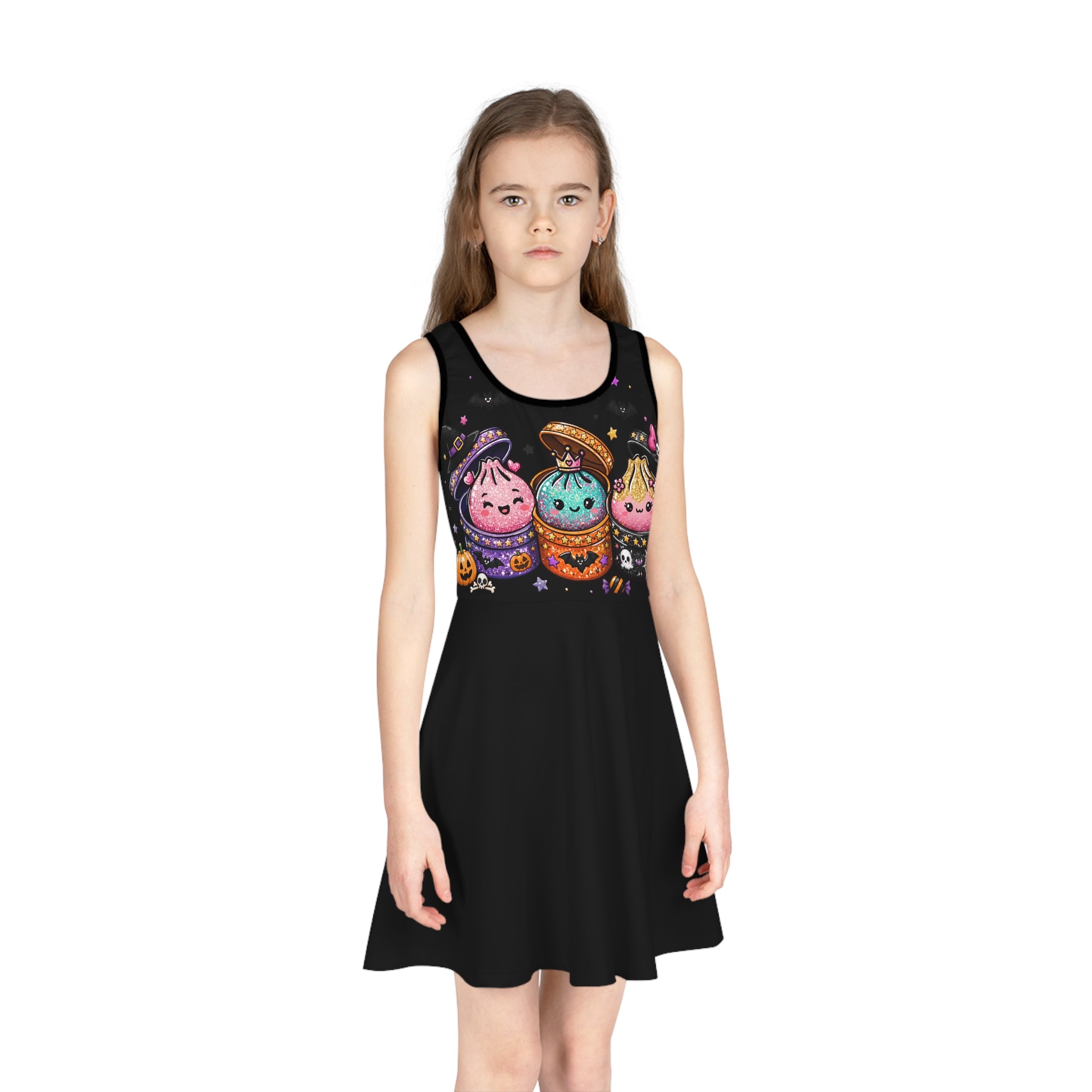 Girls' Halloween Cupcake Sundress — Cute Trick-or-Treat Costume Dress