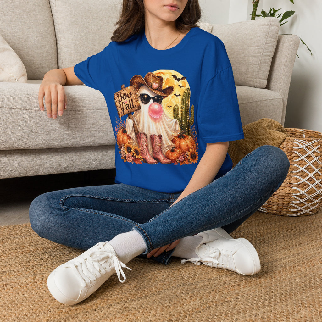 Halloween Gnome T-Shirt — 'Boo Y'all' Western Pumpkin Tee
