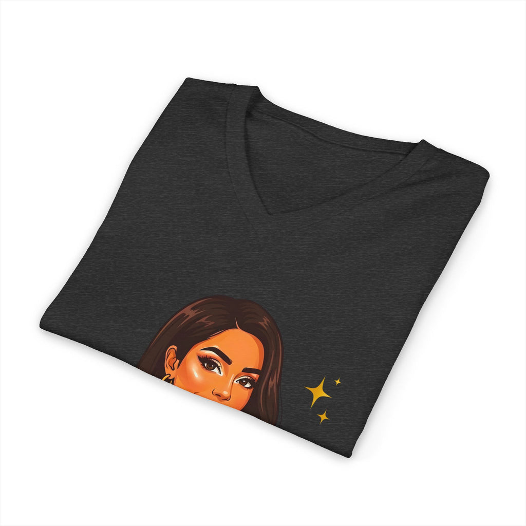 Believe In You V-Neck Tee — Inspirational Woman Graphic T‑Shirt