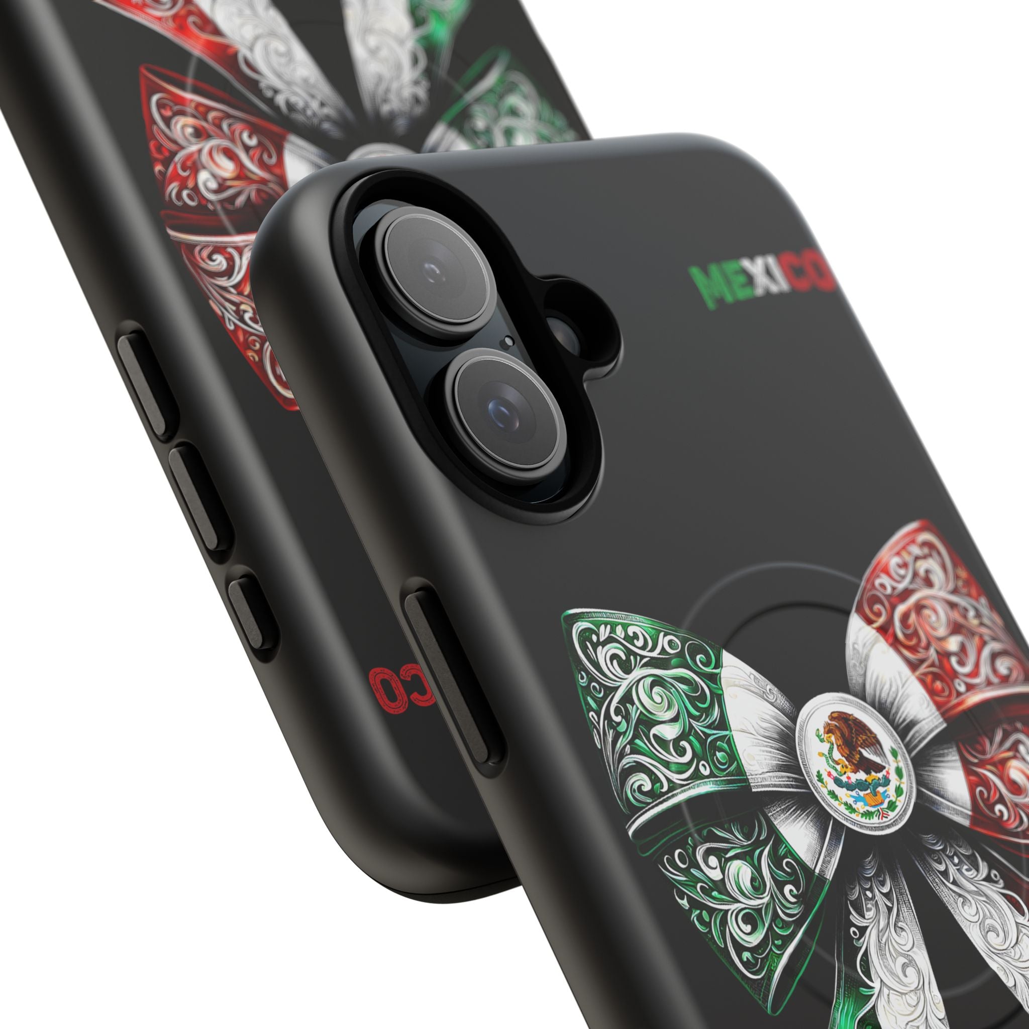 Mexican Flag Bow Tough Magnetic Phone Case — Patriotic Mexico iPhone Cover