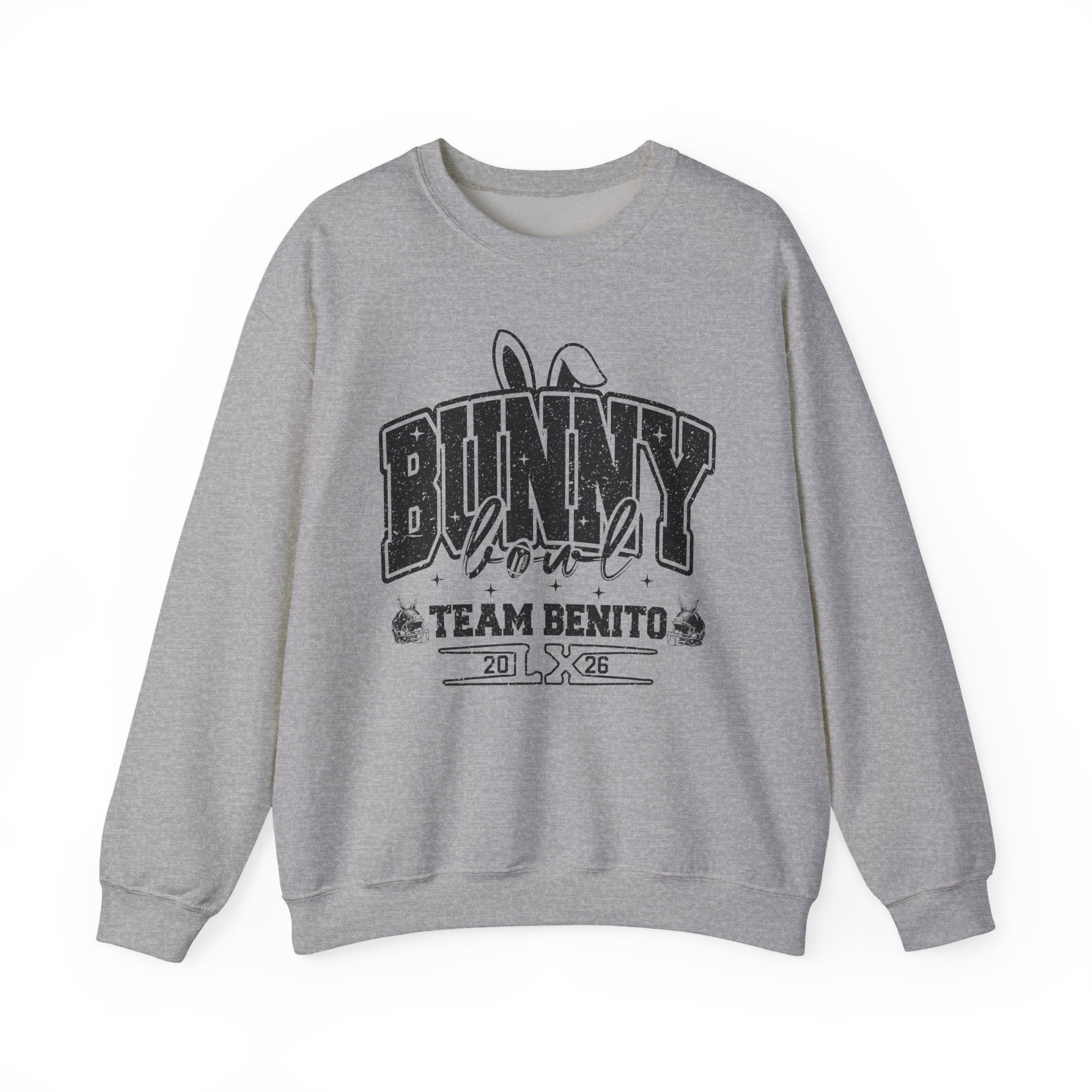 Bunny Lover Crewneck Sweatshirt — Team Benito Vintage Graphic