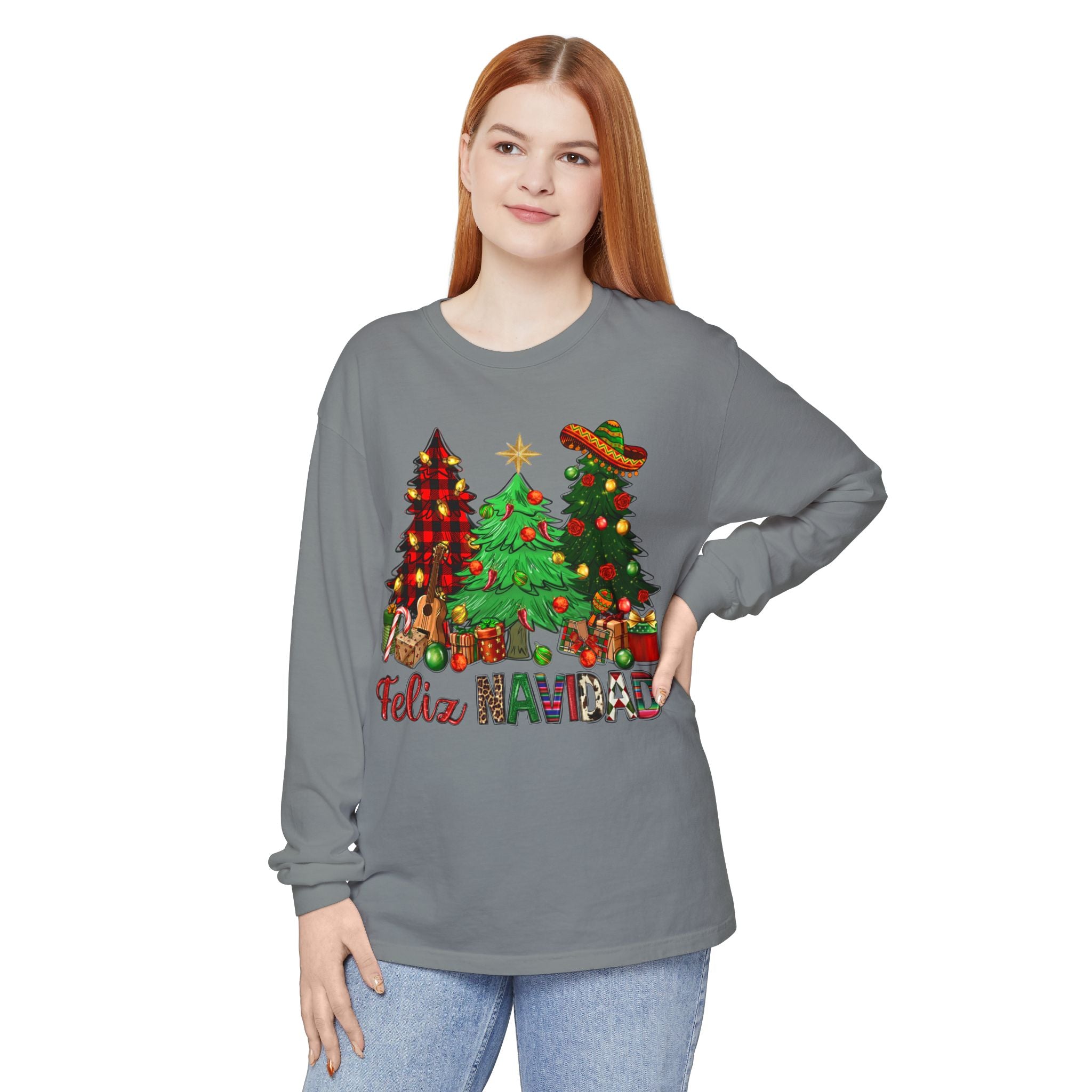Feliz Navidad Christmas Long Sleeve Tee