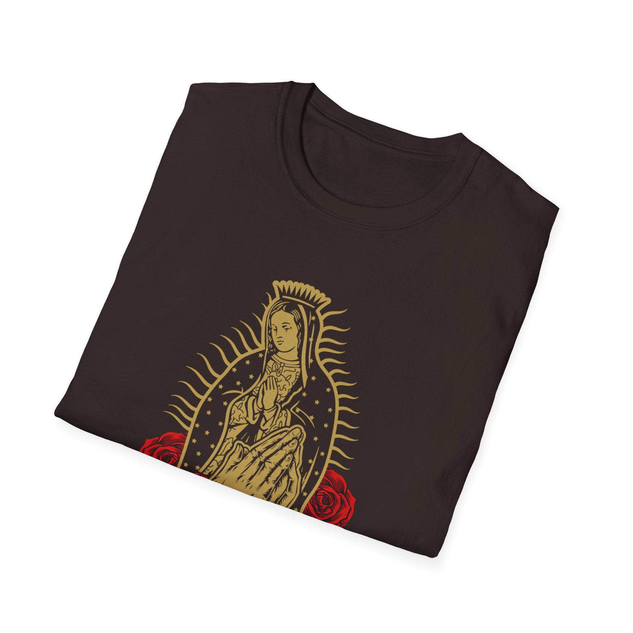 Our Lady of Guadalupe T-Shirt | Virgin Mary illustration, roses