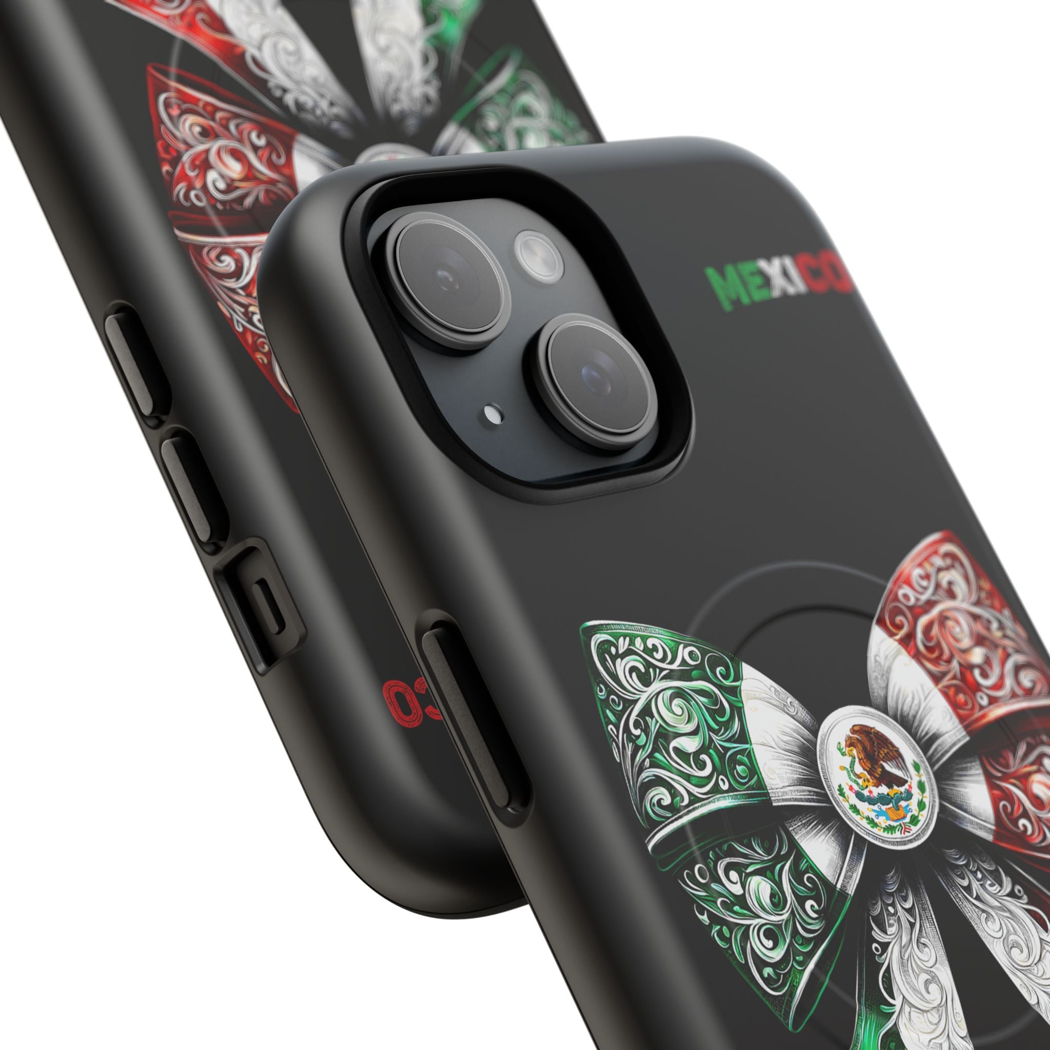 Mexican Flag Bow Tough Magnetic Phone Case — Patriotic Mexico iPhone Cover
