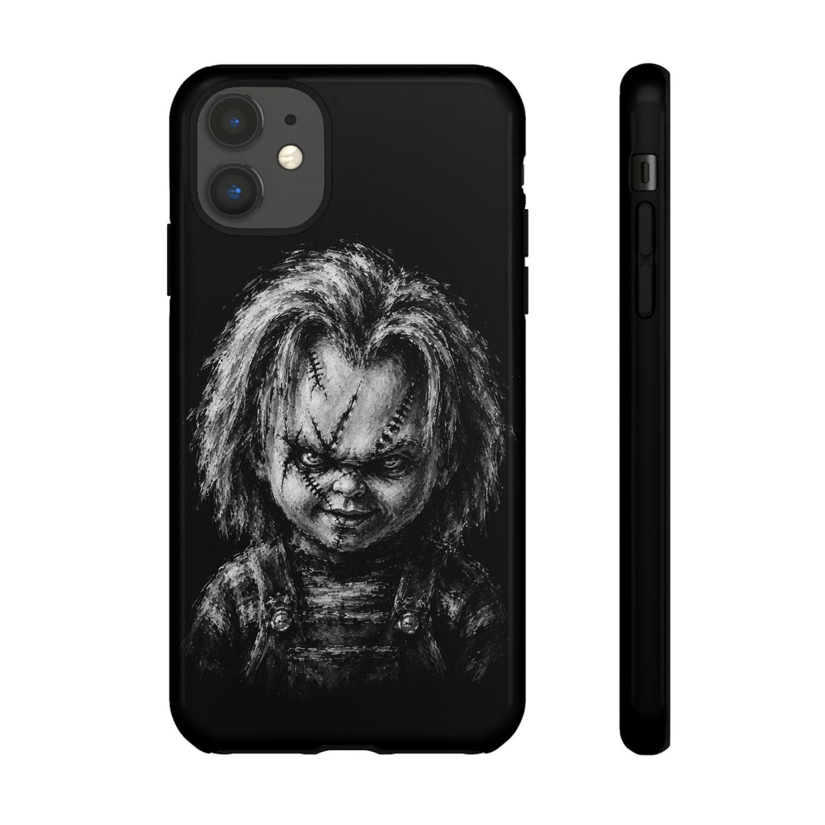 Horror Doll Phone Case - Chucky-Inspired Creepy Portrait Tough Case