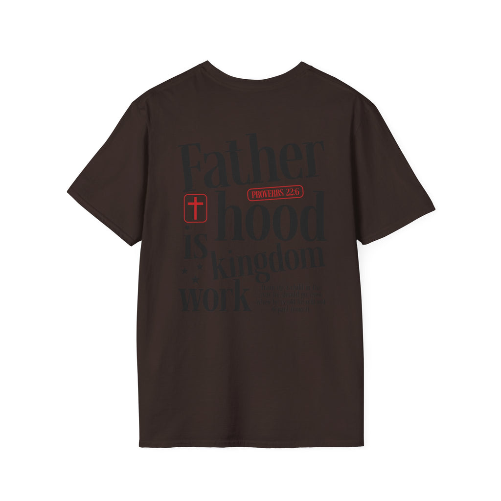 Fatherhood T-Shirt — Minimal 'Father + Hood' Dad Tee | New Dad Gift, Father’s Day