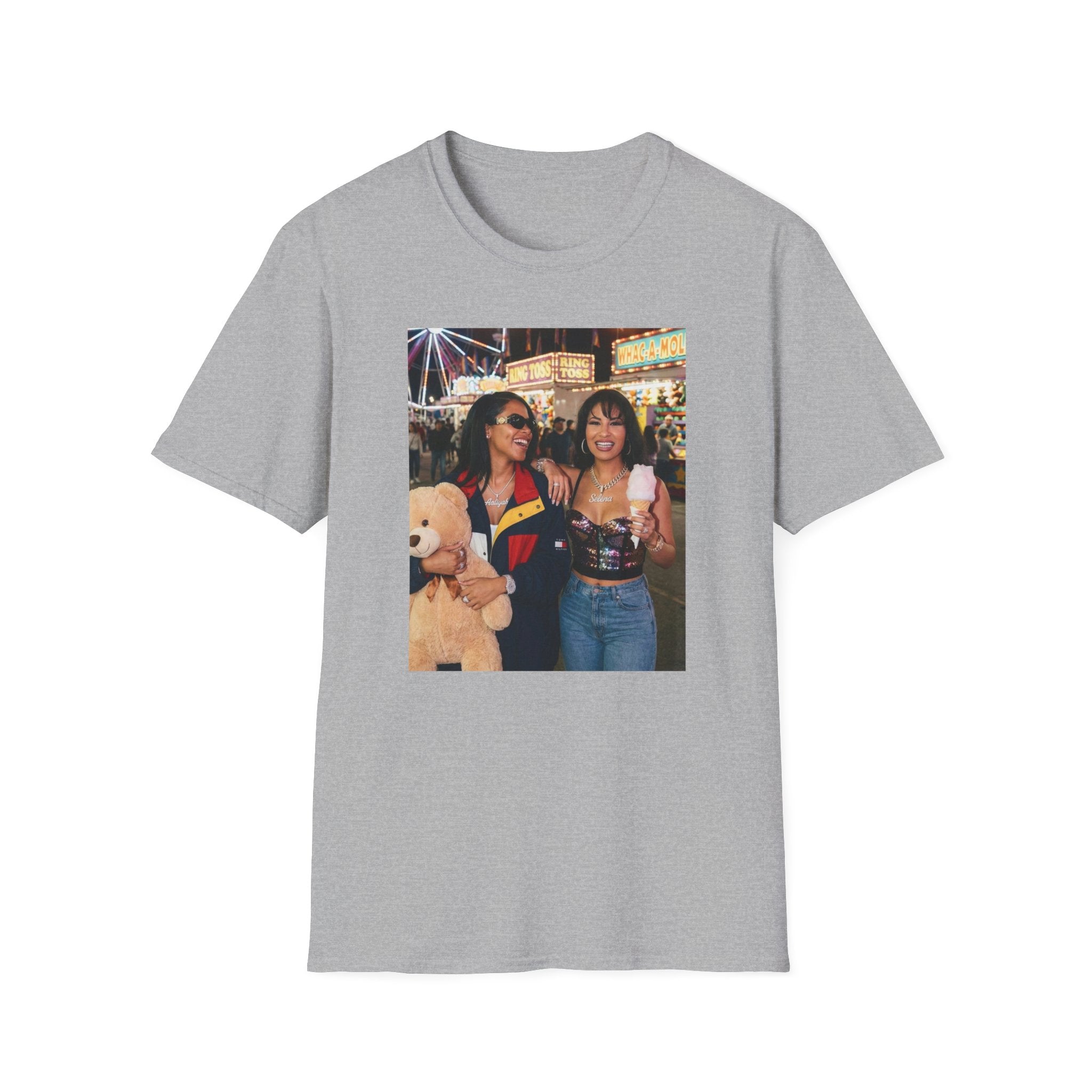 Photo Carnival T‑Shirt — Retro Fair Friends Tee (Cotton Graphic)