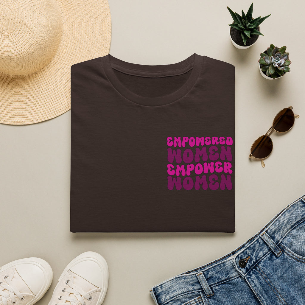 T-Shirt — Empowered Women Empower Women Retro Script Chest Design