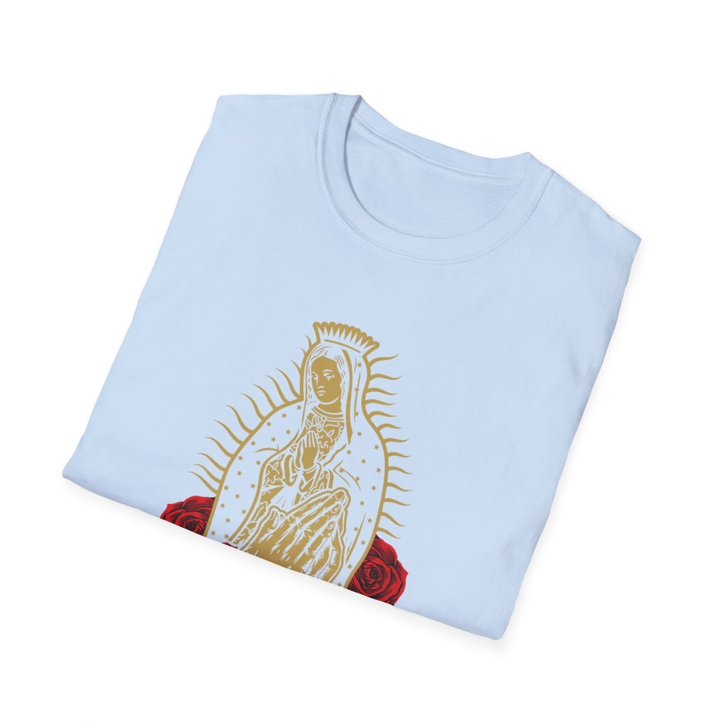 Our Lady of Guadalupe T-Shirt | Virgin Mary illustration, roses