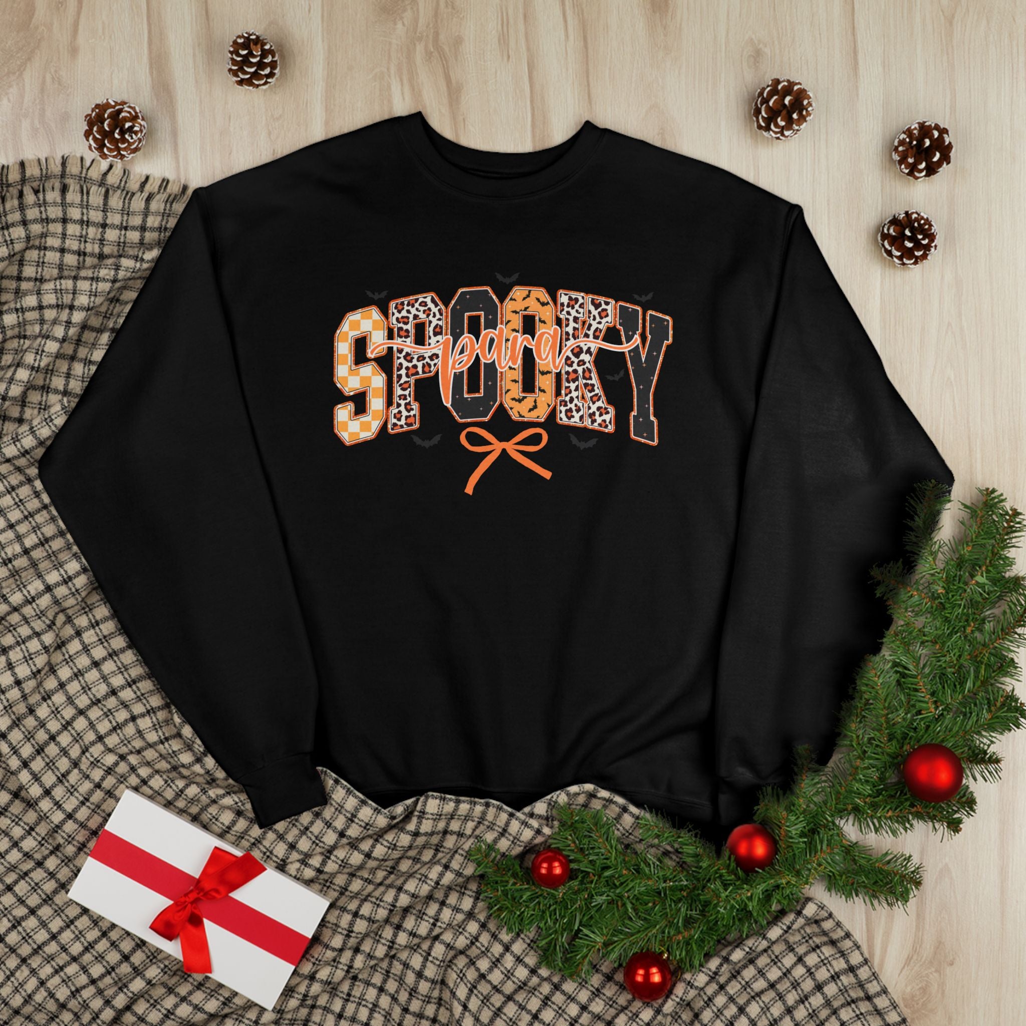 Spooky Leopard Halloween Crewneck Sweatshirt