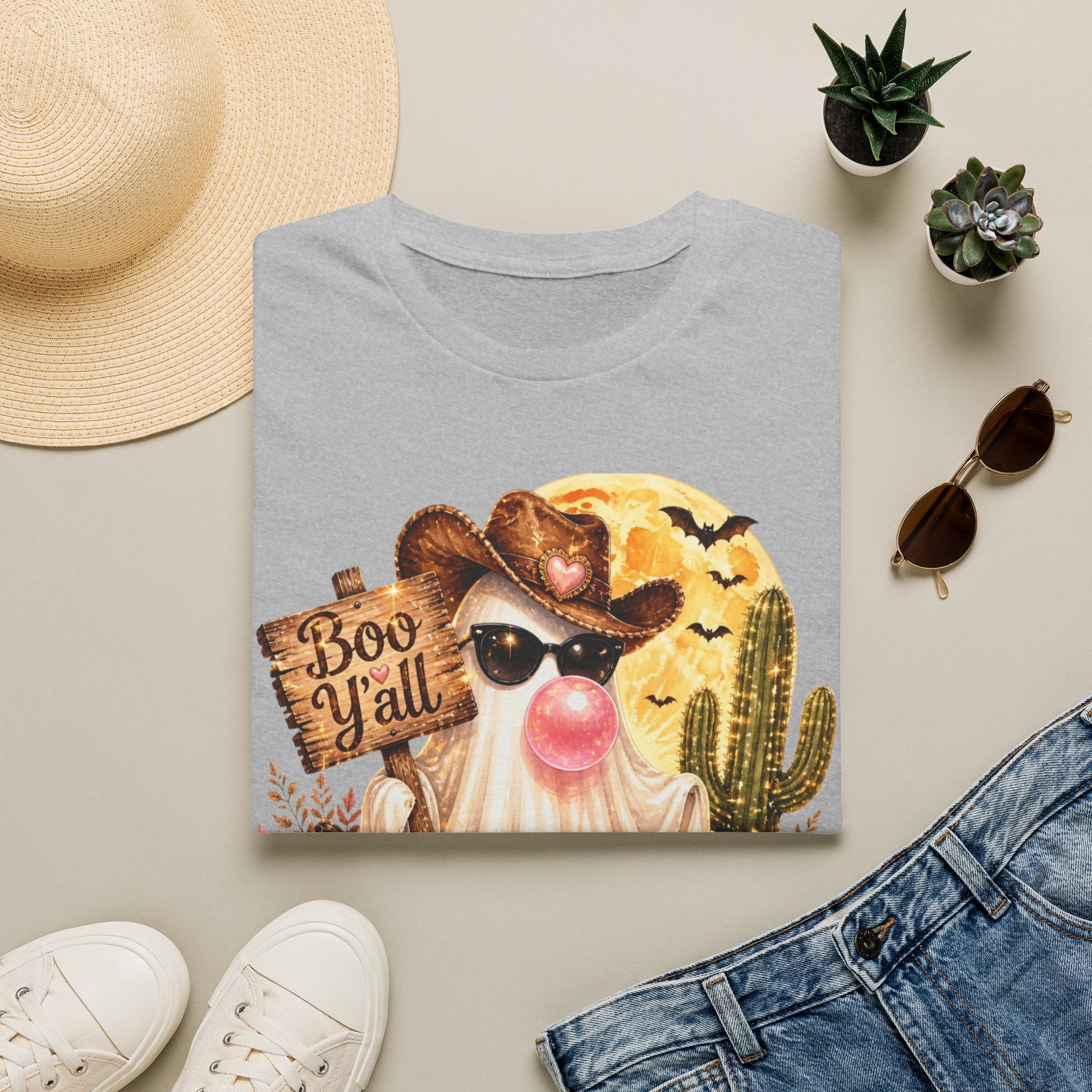 Halloween Gnome T-Shirt — 'Boo Y'all' Western Pumpkin Tee