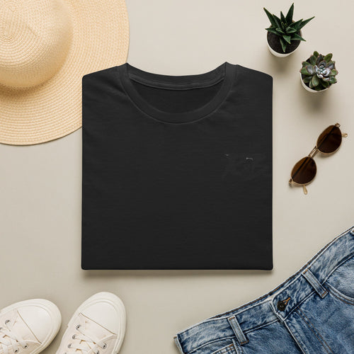 R&B Minimalist Logo T-Shirt — Retro Script Chest Print