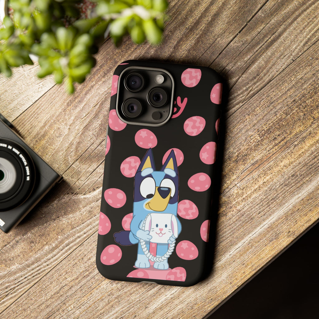 Bluey Holding Bunny phone case | Cute cartoon character phone case