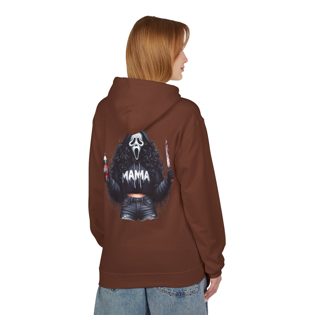 Horror Mama Hoodie — 'What's Your Favorite Scary Movie?' Graphic Hooded Sweatshirt