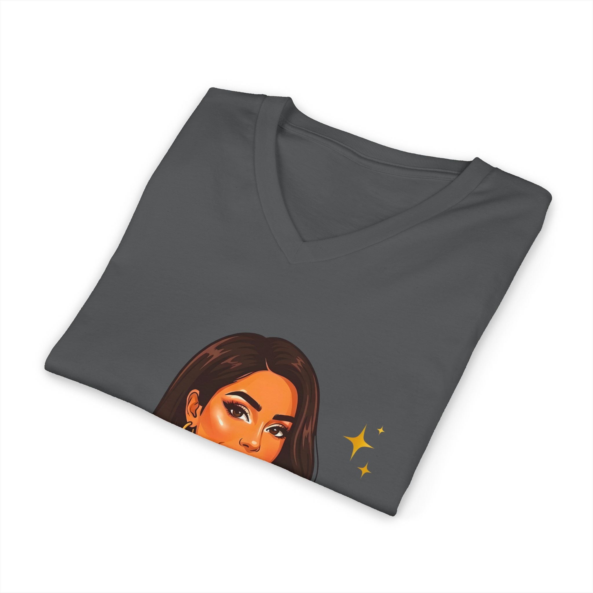 Believe In You V-Neck Tee — Inspirational Woman Graphic T‑Shirt