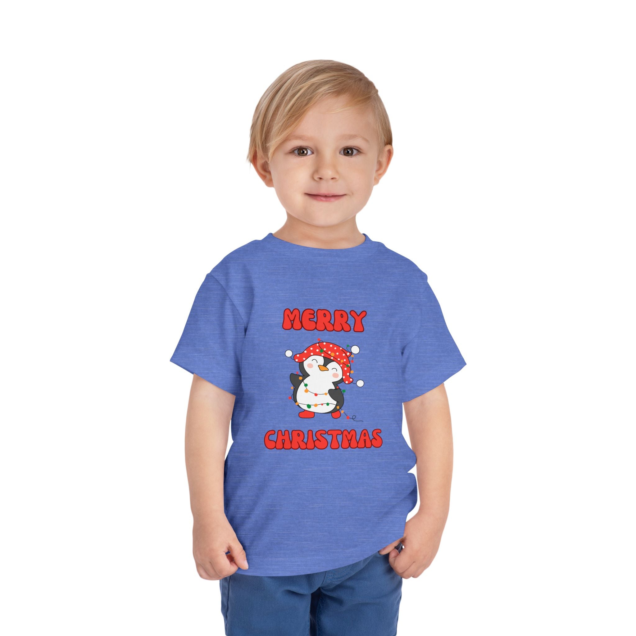 Merry Christmas Penguin Toddler Tee