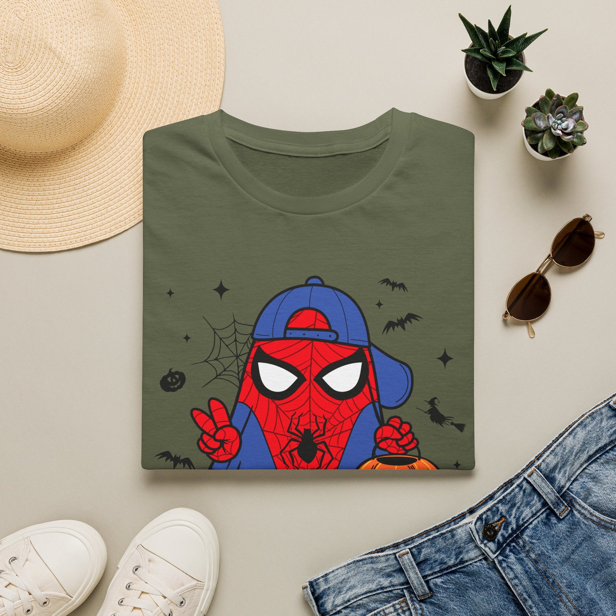 Spidey Trick-or-Treat T-Shirt — Cute Halloween Spider-Man Costume Tee