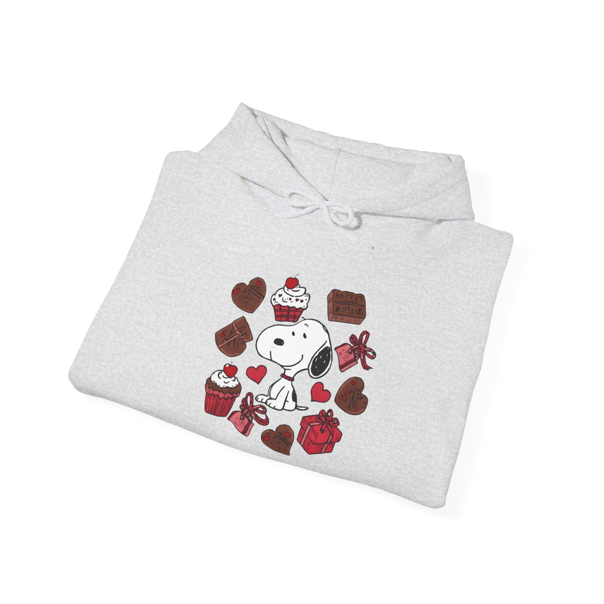 Snoopy Valentine Heart Hoodie | Cute Chocolate Cupcake Love Design
