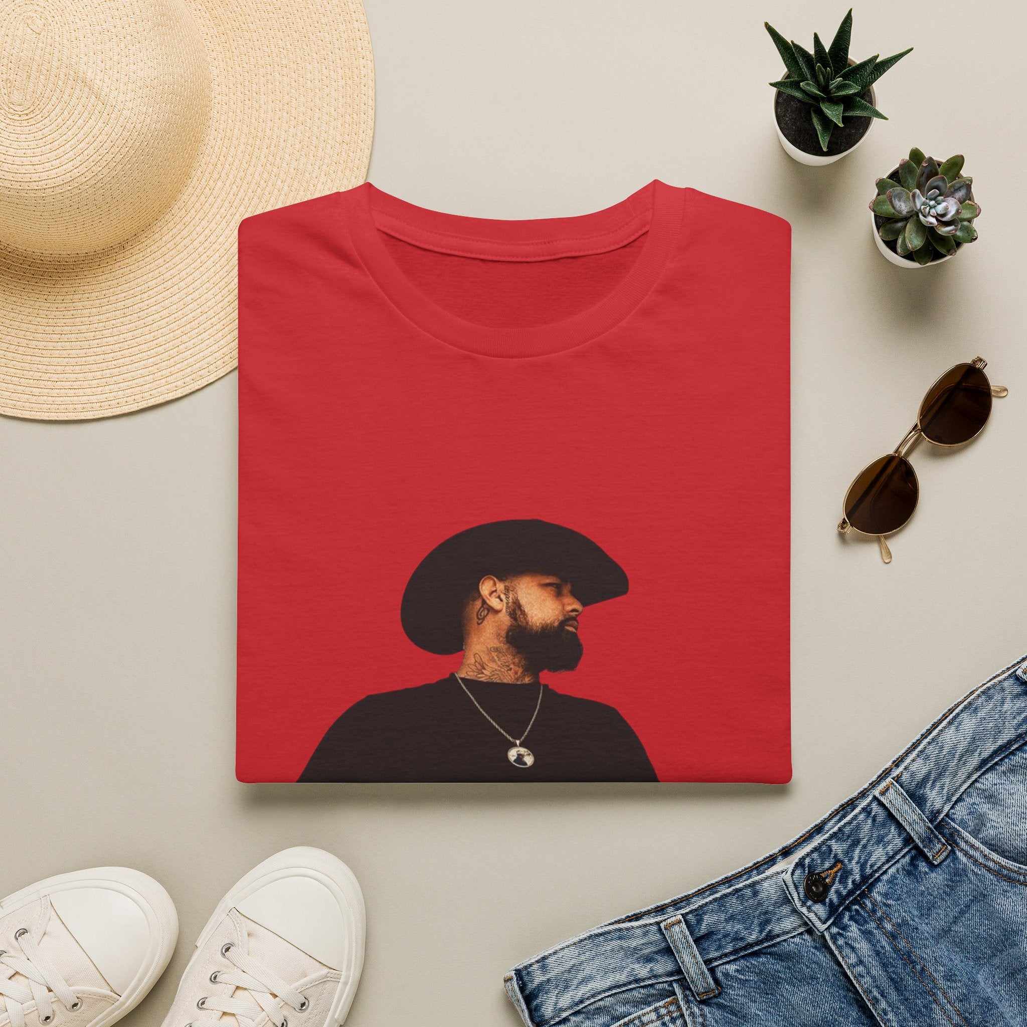Cowboy Portrait T‑Shirt — Minimal Western Portrait Tee