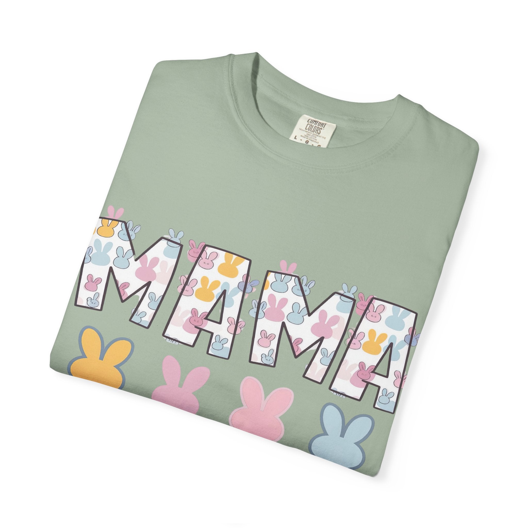 Mama Floral Peep Tee — Easter Bunny Pastel Mother's Day T-Shirt