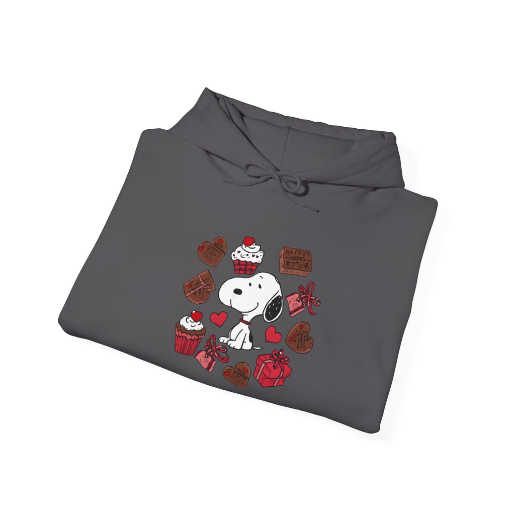 Snoopy Valentine Heart Hoodie | Cute Chocolate Cupcake Love Design