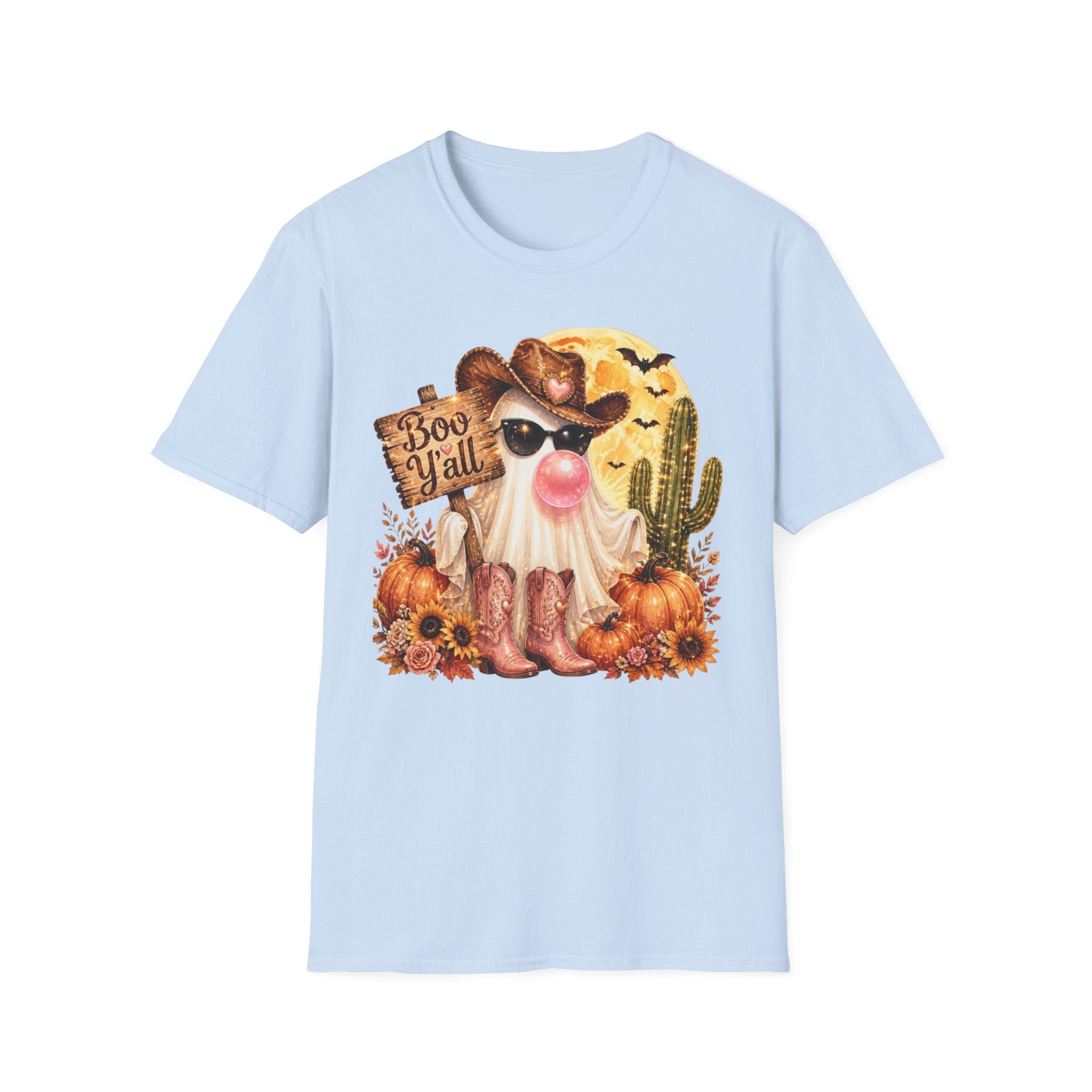 Halloween Gnome T-Shirt — 'Boo Y'all' Western Pumpkin Tee