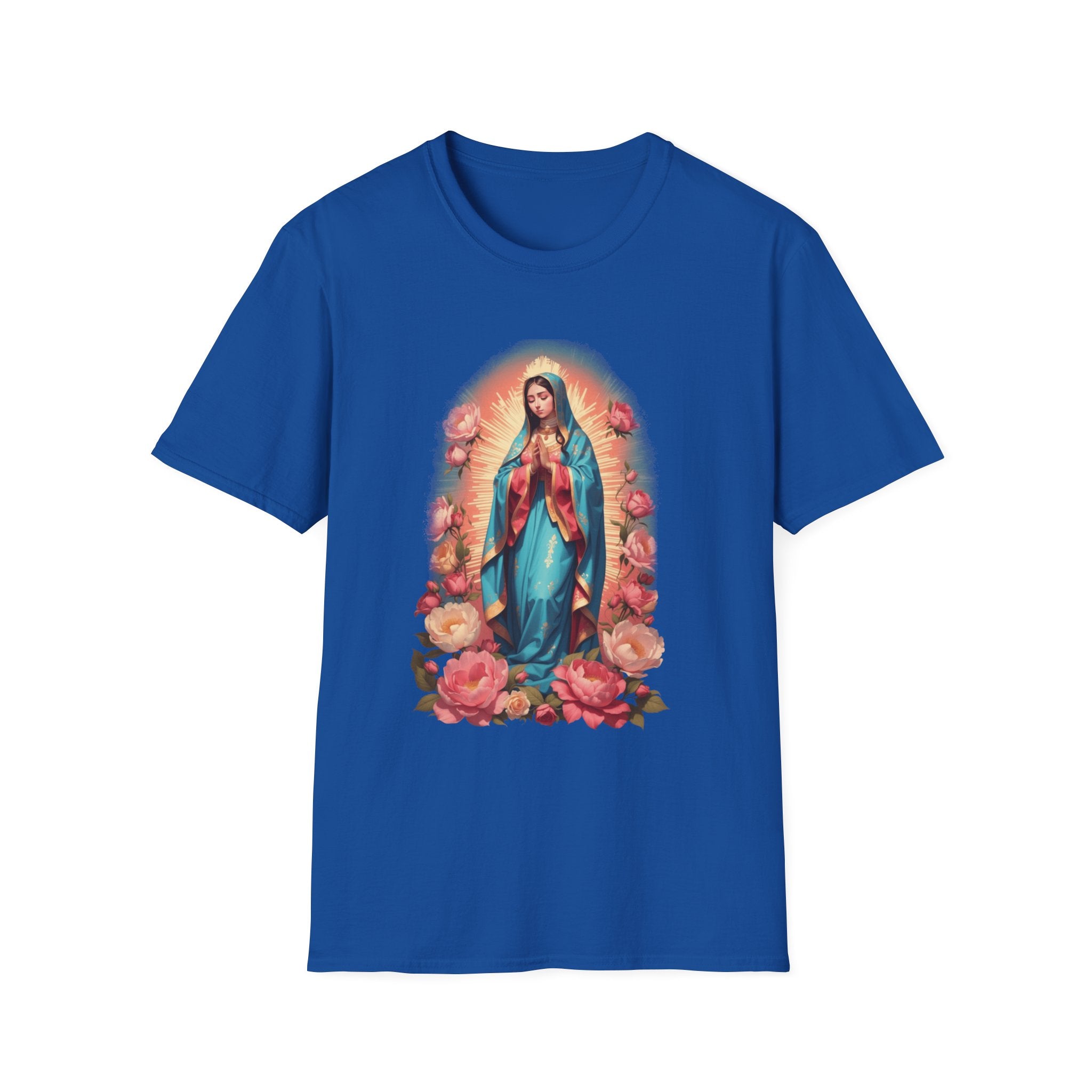 Virgin Mary Pray T-Shirt – Religious Catholic Tee with Colossians 4:2