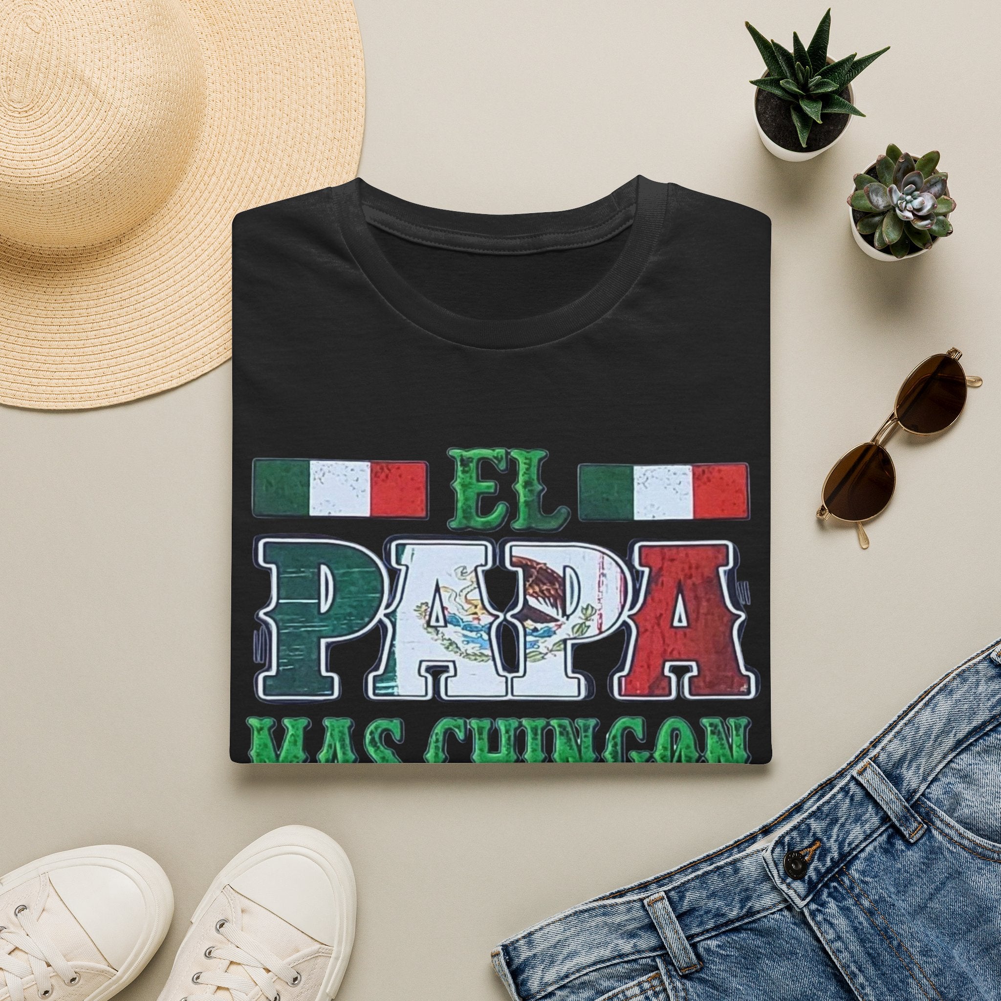 El Papá Más Chingón T-Shirt – Mexican Flag Father's Day Tee