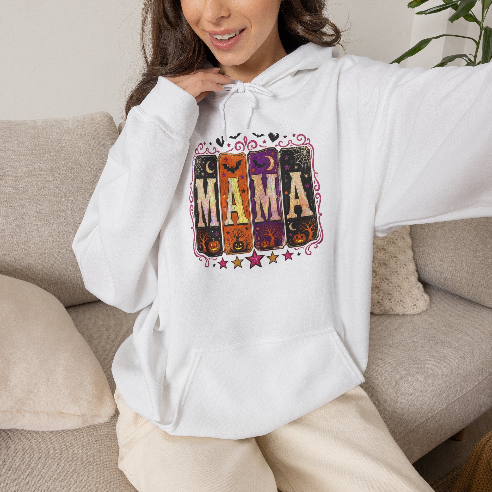 Mama Retro Hoodie — Vintage Letterpress Mother’s Day Sweatshirt