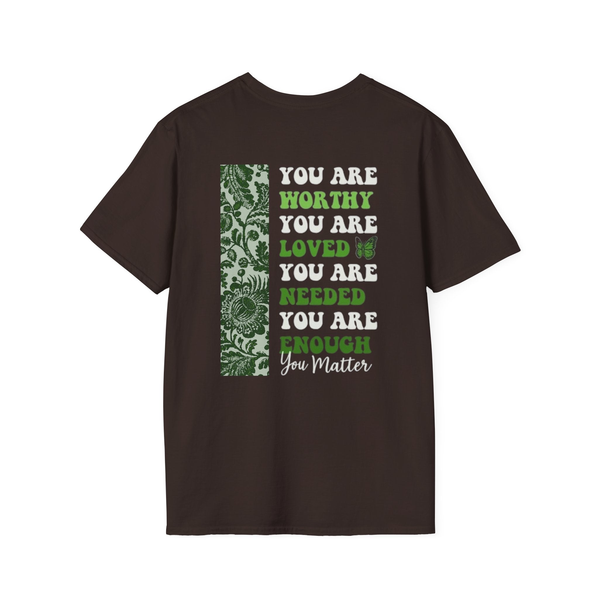 Mental Health Awareness T-Shirt — "It's Okay to Not Be Okay" with Green Ribbon