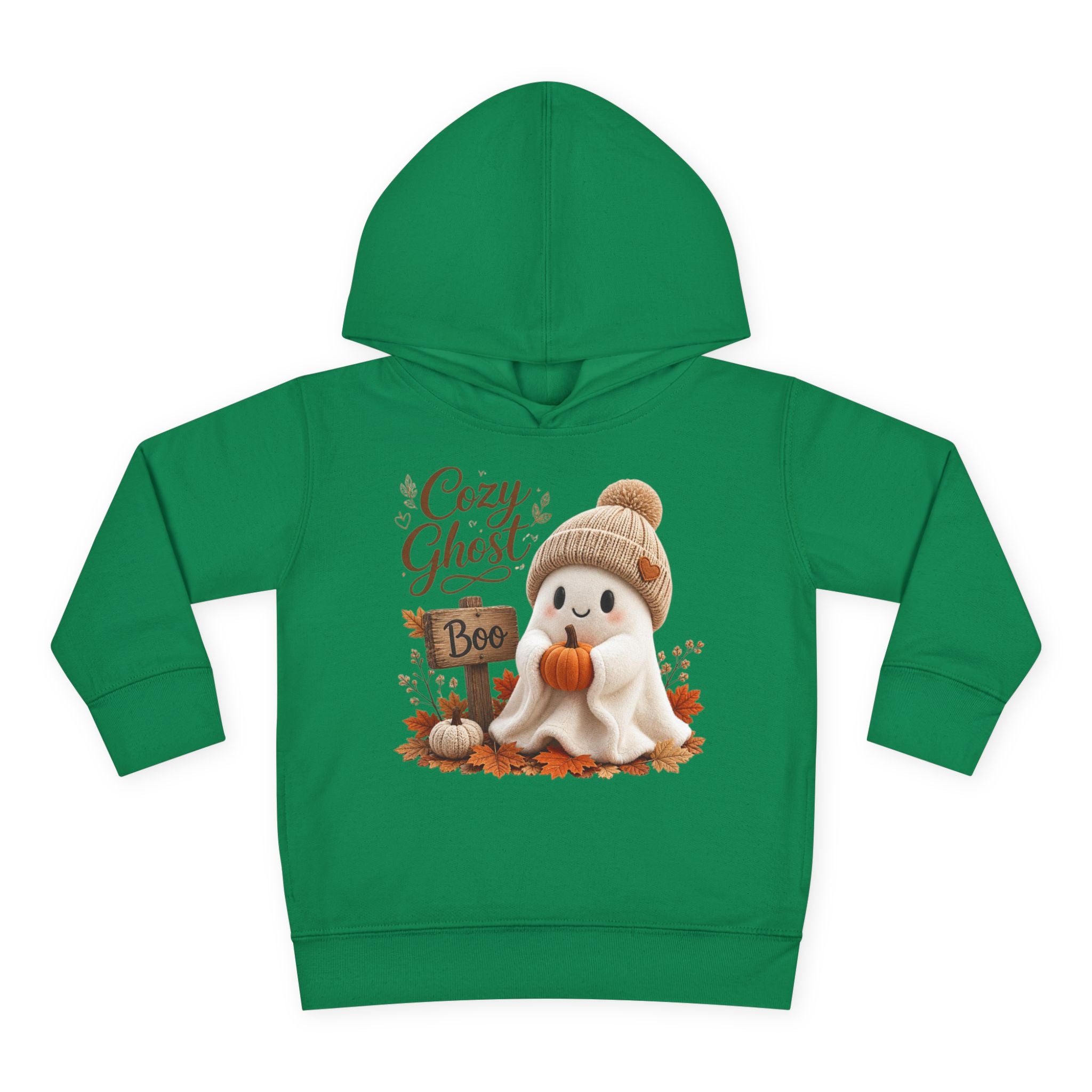 Toddler Hoodie – 'Cozy Ghost' Fall Halloween Pullover