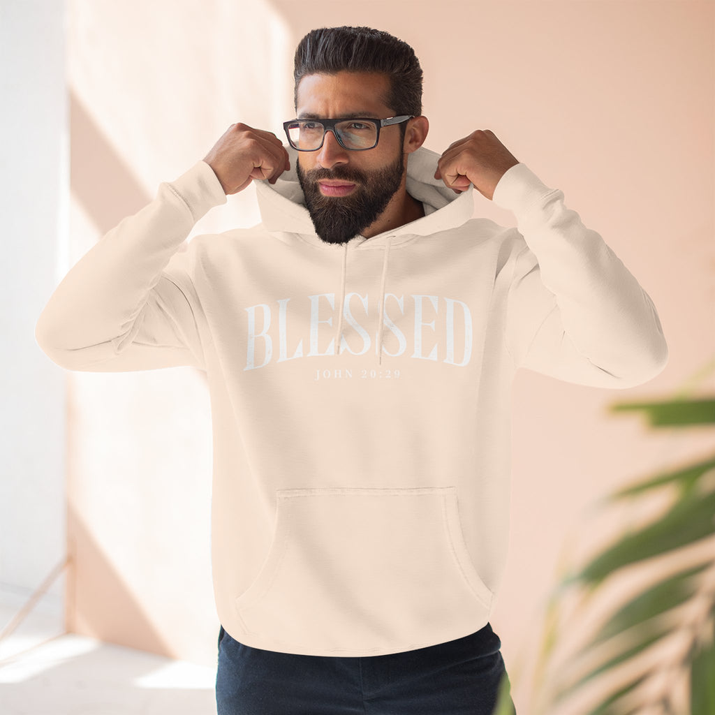 Blessed Fleece Hoodie — Cozy "BLESSED" Pullover for Faith & Everyday Comfort