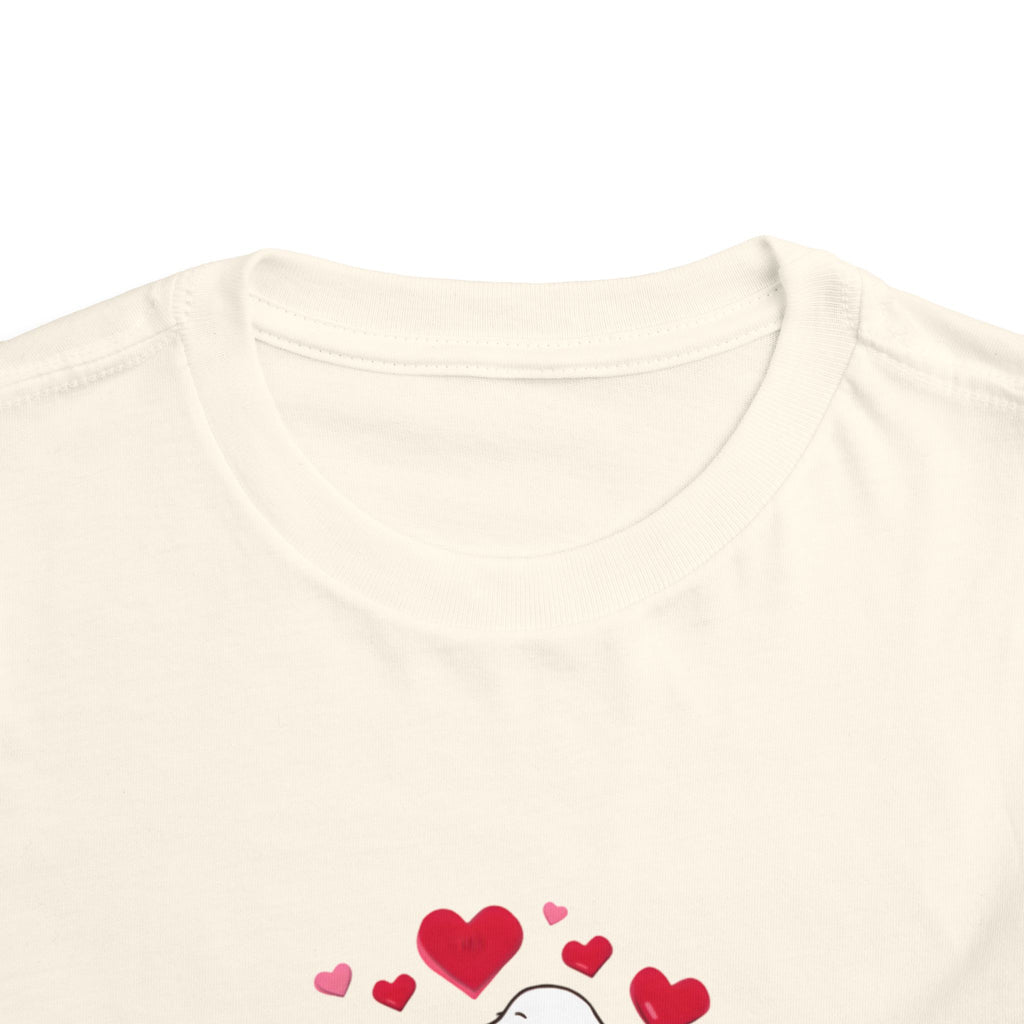Toddler Tee — Cute Puppy “Love Is in the Air” Valentine Shirt