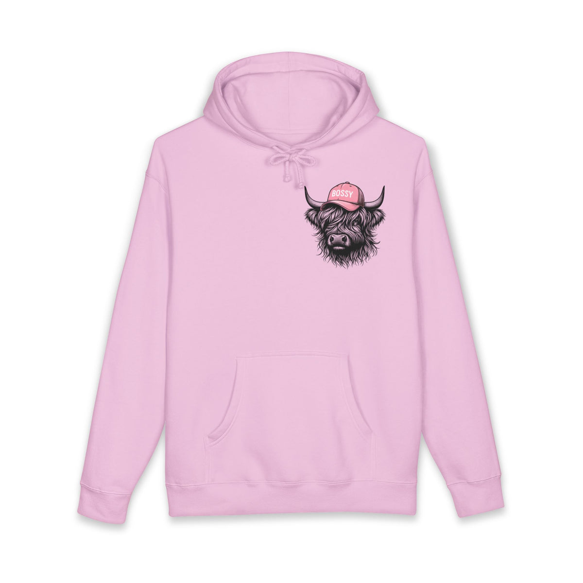 Bossy Heffa Hoodie — "I’m Her Heffa Just Ask Me" Highland Cow Pullover