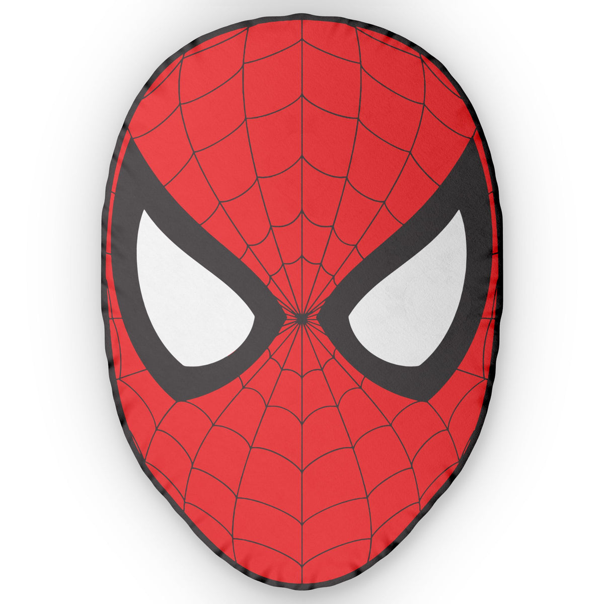 Spider Mask Pillow — Shaped Superhero Face Cushion
