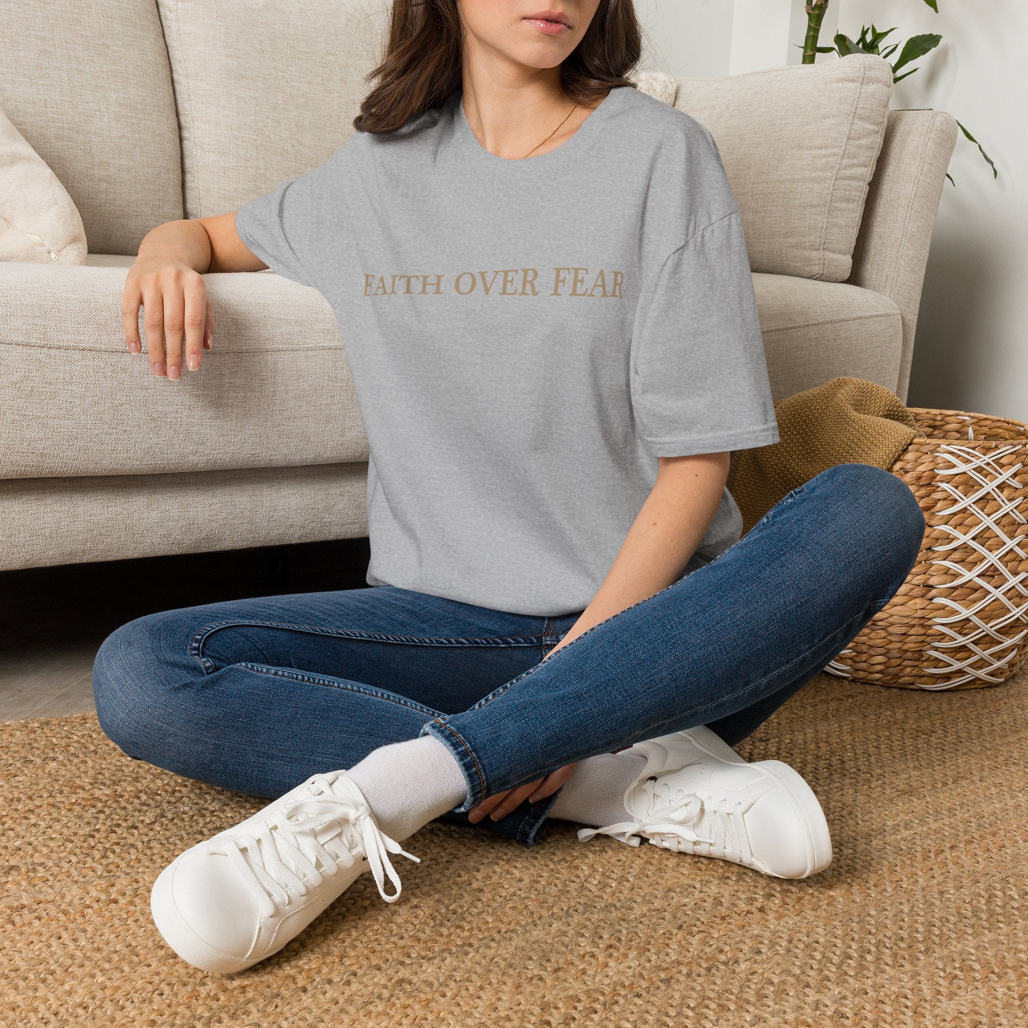 Faith Over Fear T-Shirt — Inspirational Christian Tee