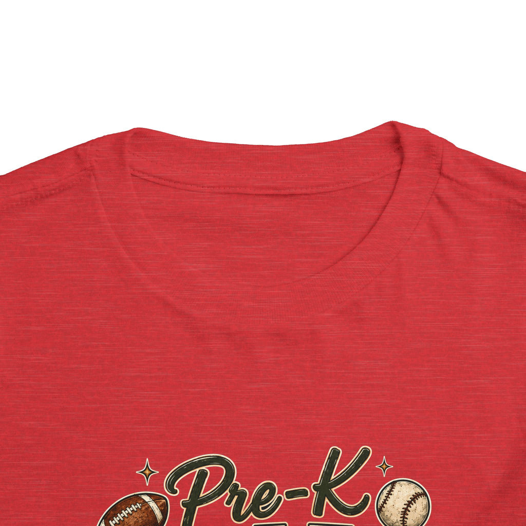 Pre-K Grade Toddler Tee — Back to School Sports Design