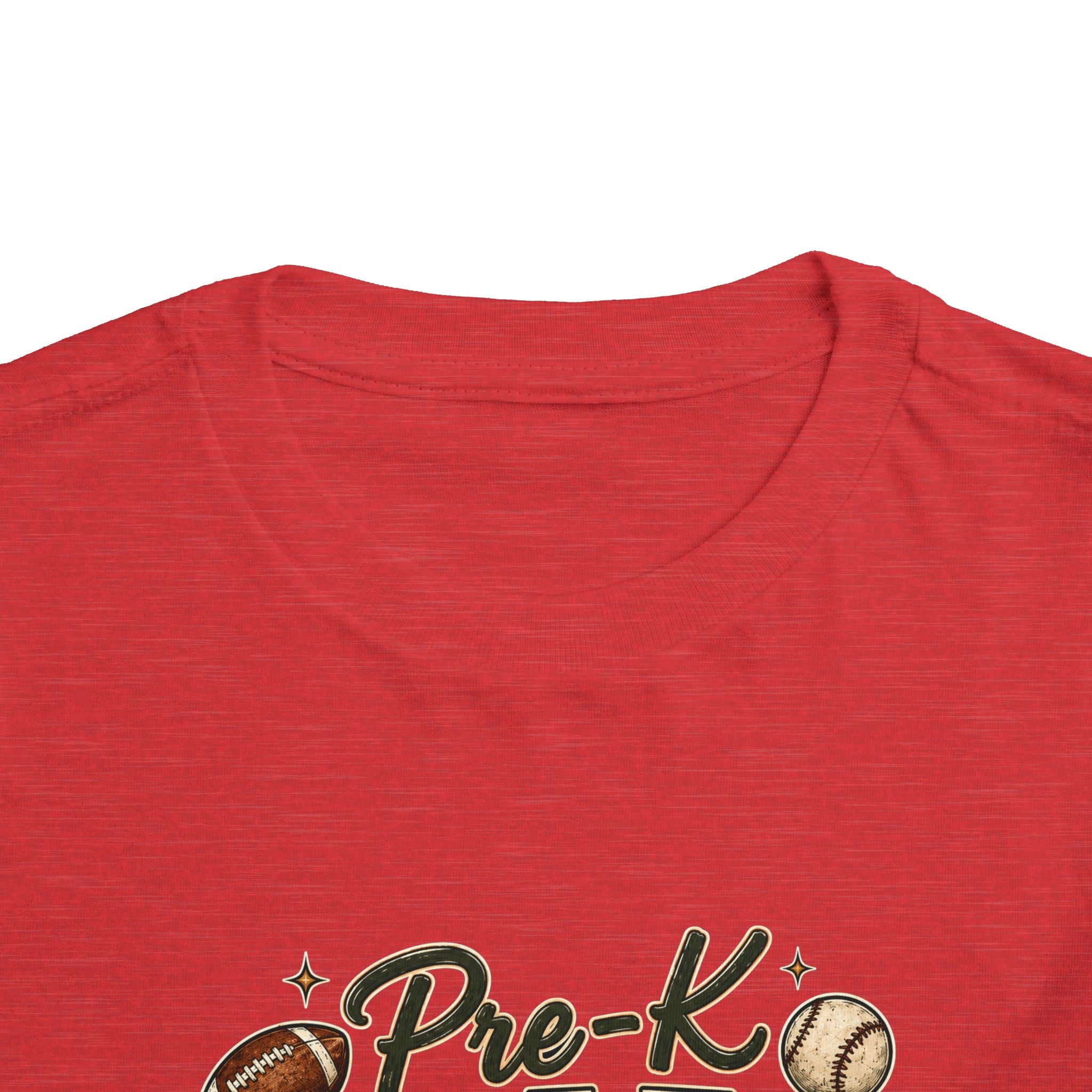 Pre-K Grade Toddler Tee — Back to School Sports Design