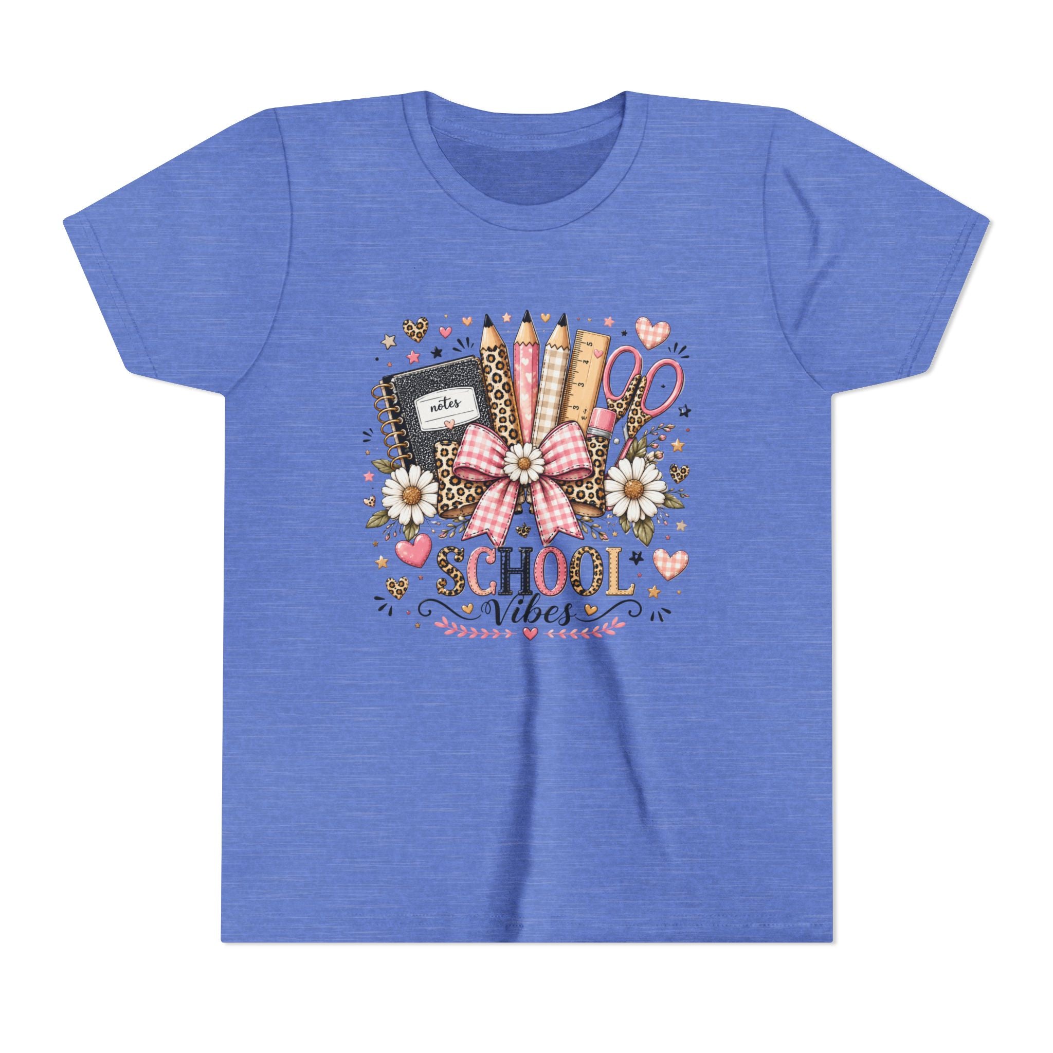 Youth Tee — "School Vibes" Back-to-School Graphic