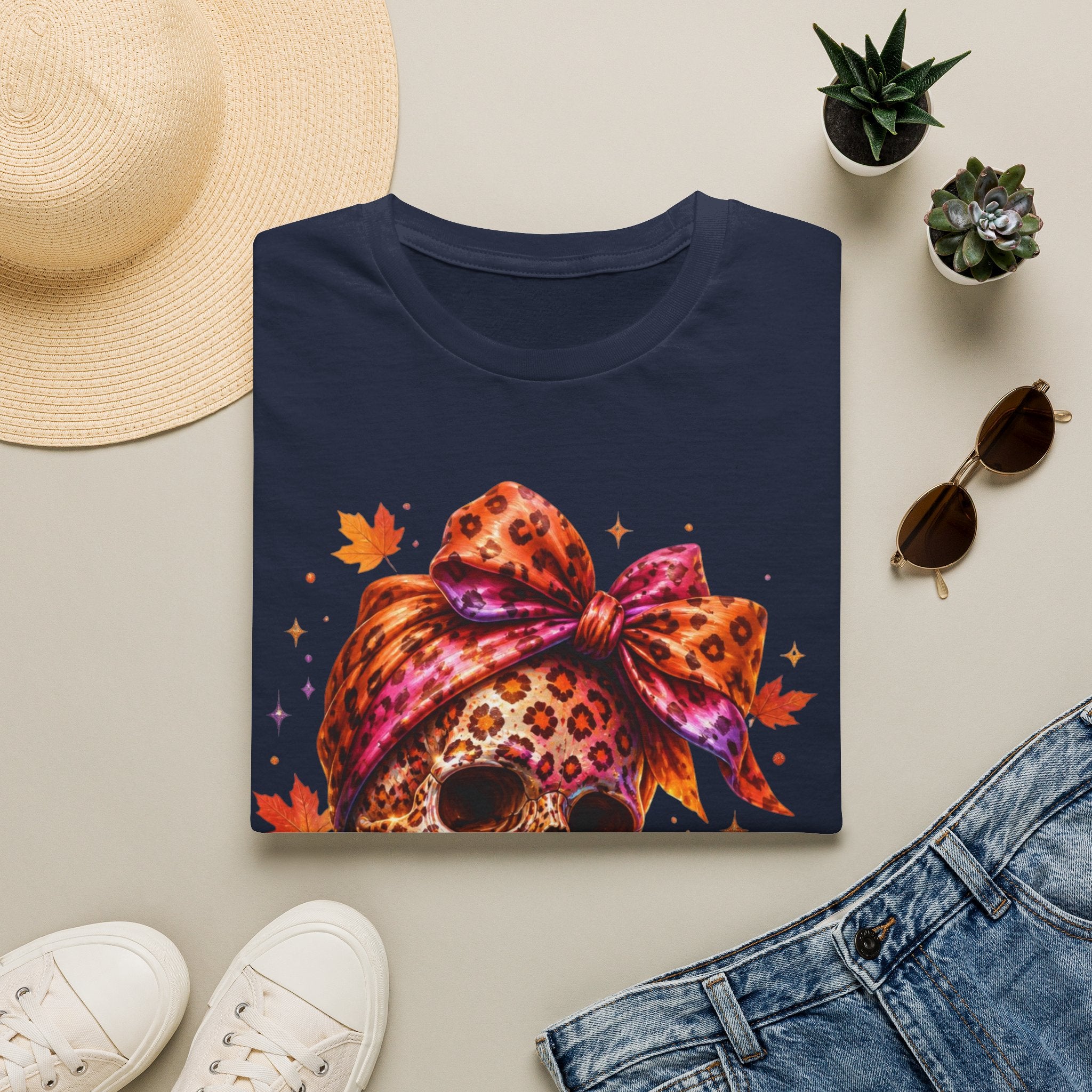 Spooky and Spicy Leopard Skull T-Shirt