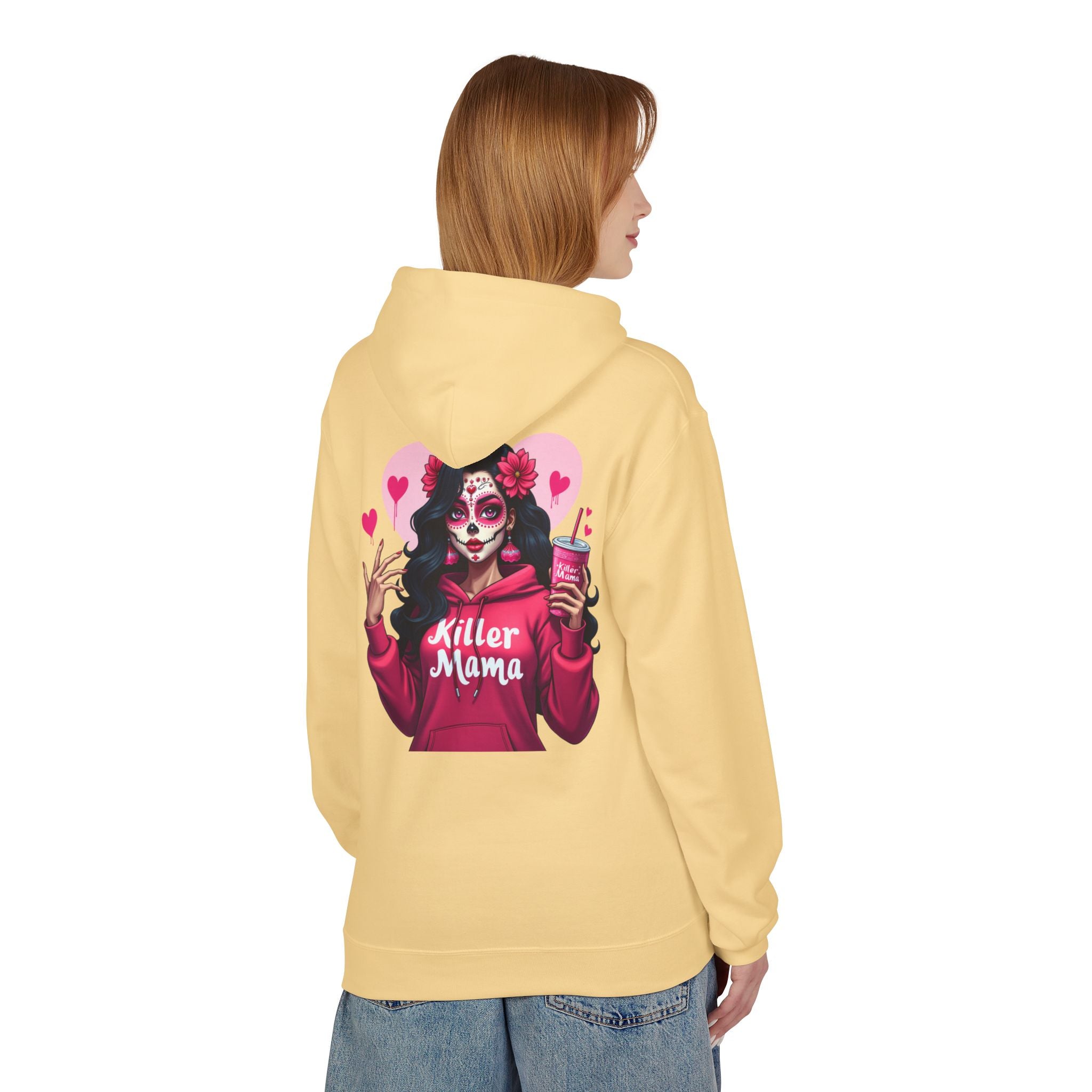 Killer Mama Hoodie — Day of the Dead Sugar Skull Mom Graphic Hoodie