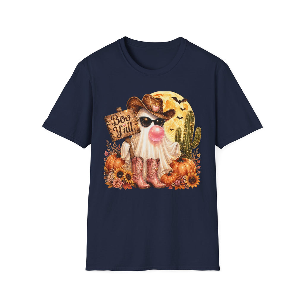 Halloween Gnome T-Shirt — 'Boo Y'all' Western Pumpkin Tee